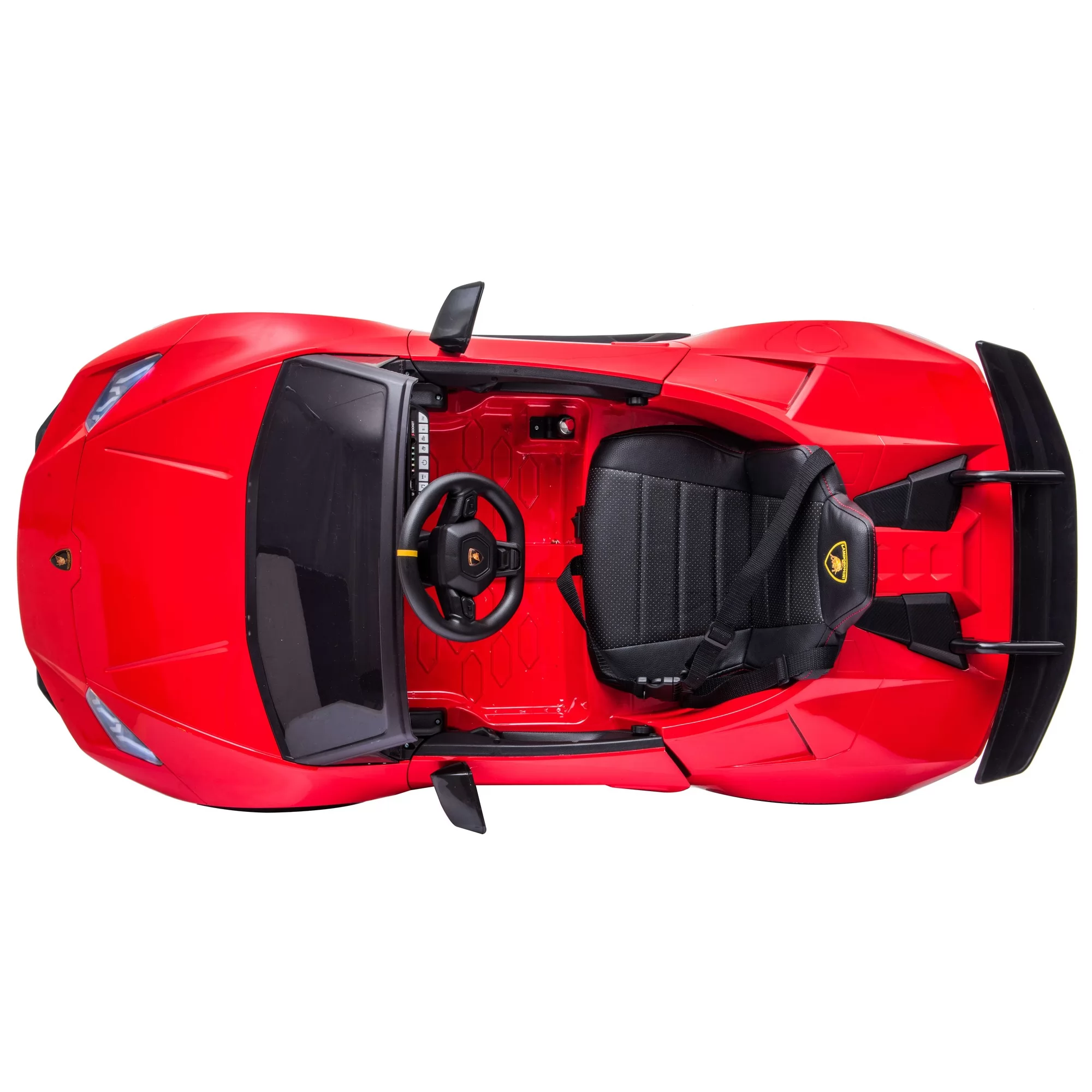 Official Licensed Lamborghini Huracan Spyder Kids Ride-On Car 12V with 2.4G Remote Control, Bluetooth & Front Light