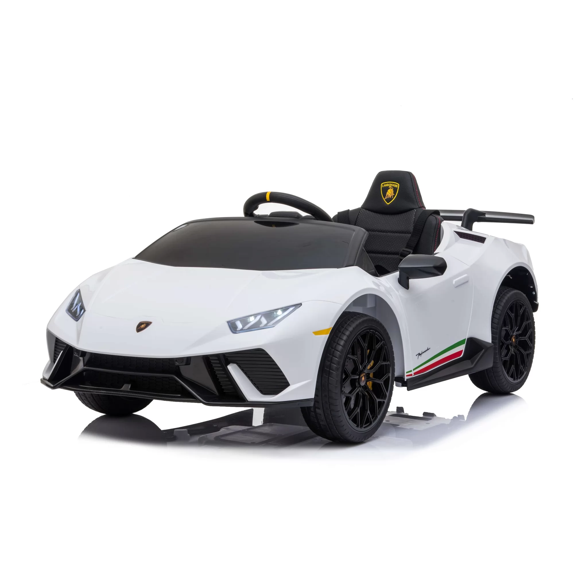 Official Licensed Lamborghini Huracan Spyder Kids Ride-On Car 12V with 2.4G Remote Control, Bluetooth & Front Light