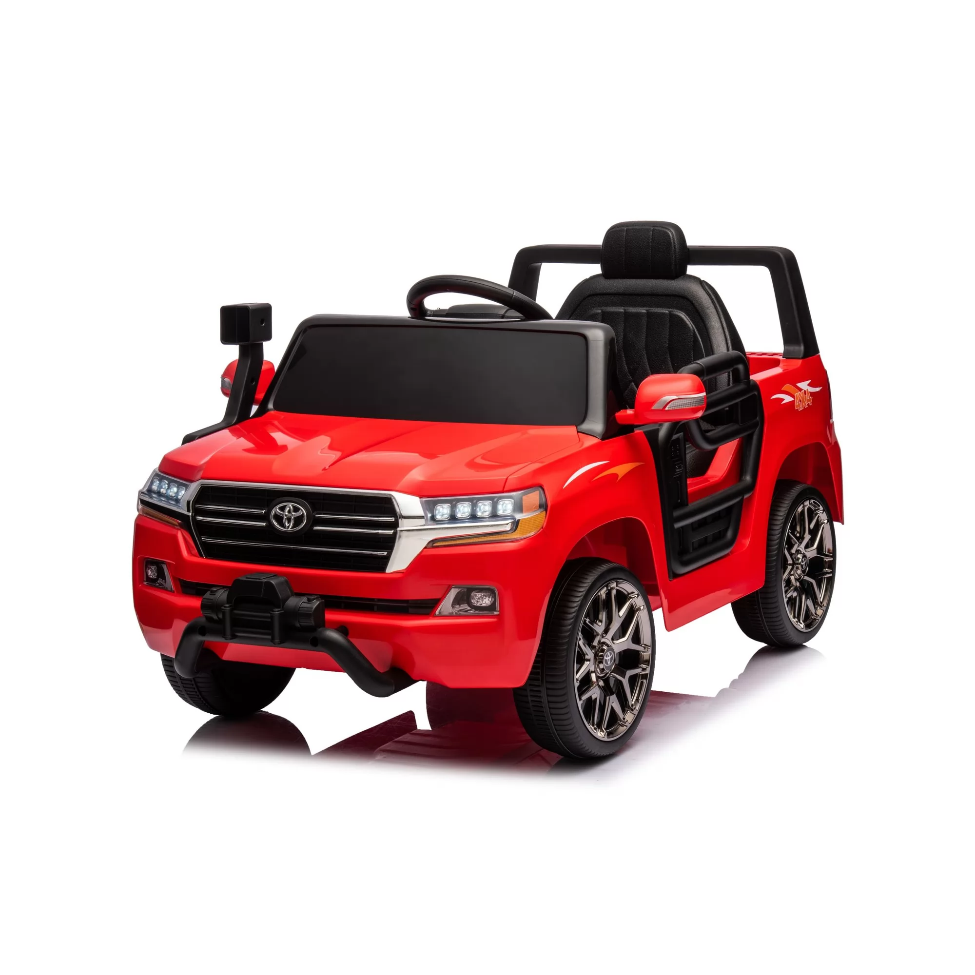 Toyota Land Cruiser 6V Open-Top Ride-On Car for Kids | Front Winch, Bluetooth, 2.4G Remote