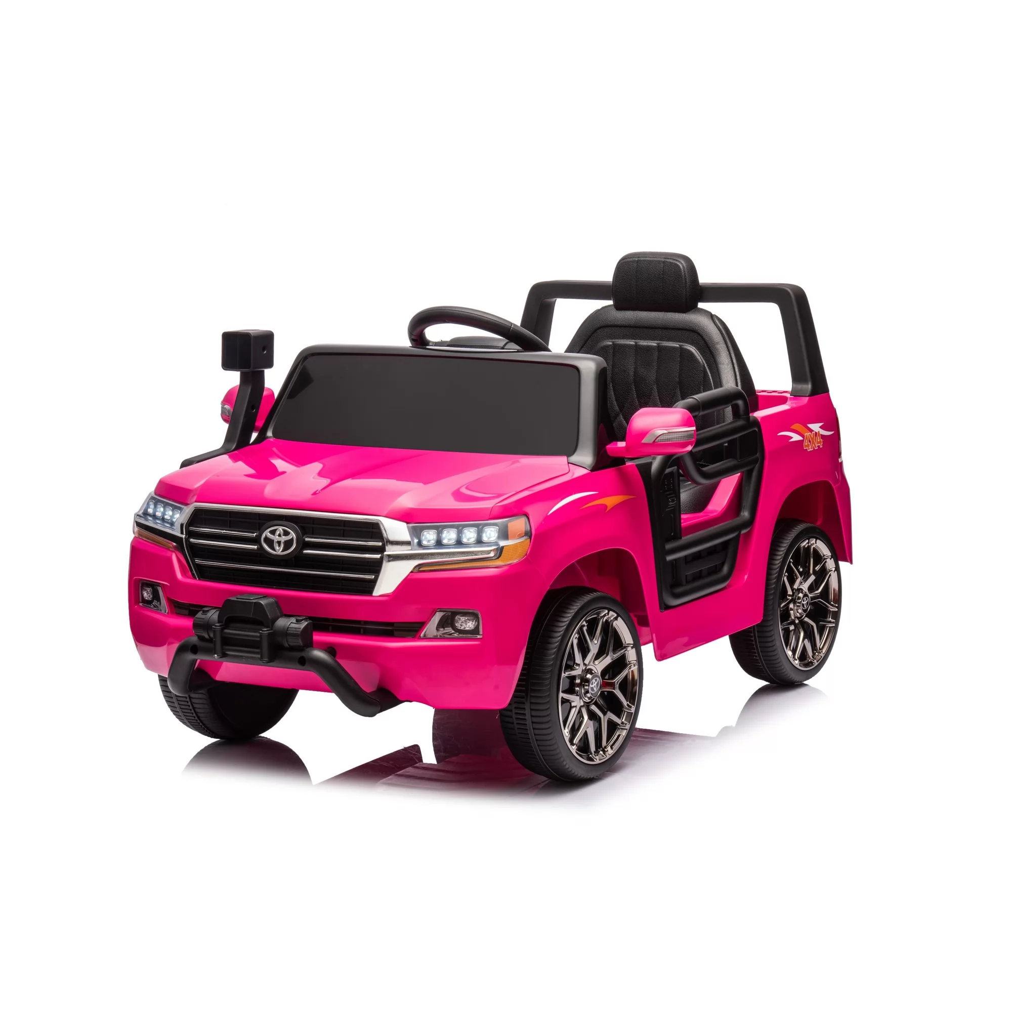 Toyota Land Cruiser 6V Open-Top Ride-On Car for Kids | Front Winch, Bluetooth, 2.4G Remote