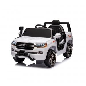 Toyota Land Cruiser 6V Open-Top Ride-On Car for Kids | Front Winch, Bluetooth, 2.4G Remote