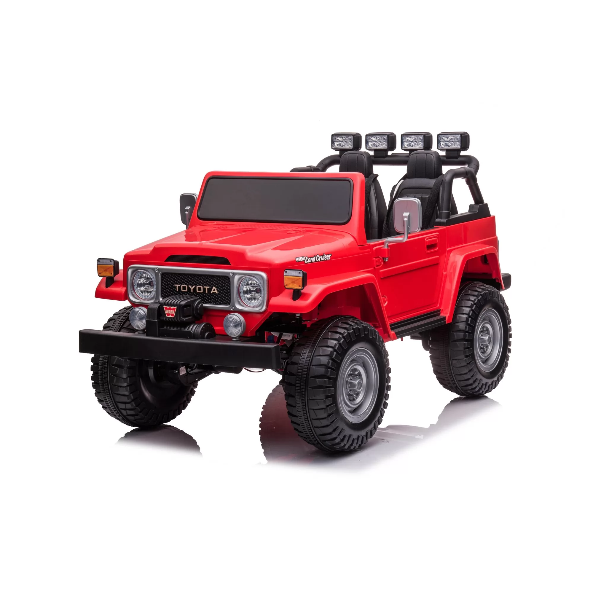 Toyota FJ-40 12V Ride-On Car for Kids | Two Seats, Front Winch, 2.4G Remote
