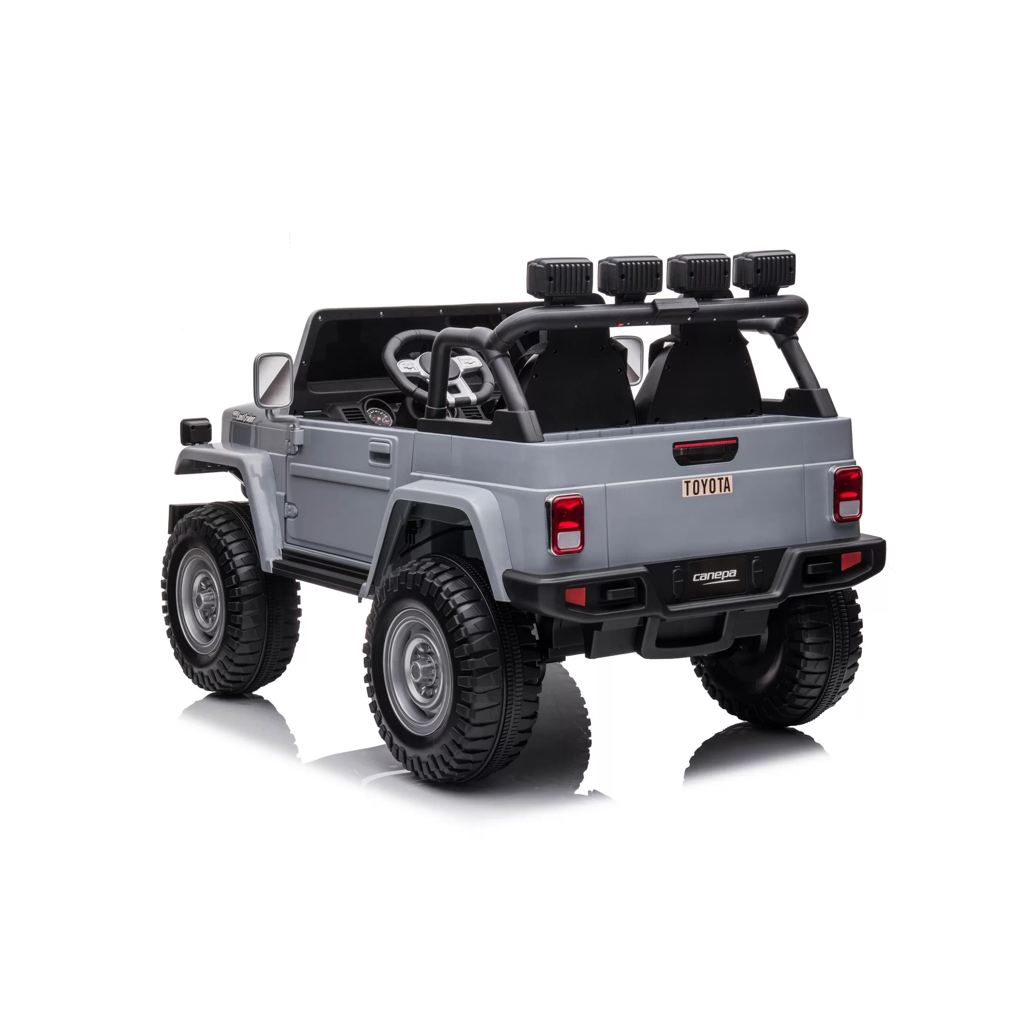 Toyota FJ-40 12V Ride-On Car for Kids | Two Seats, Front Winch, 2.4G Remote