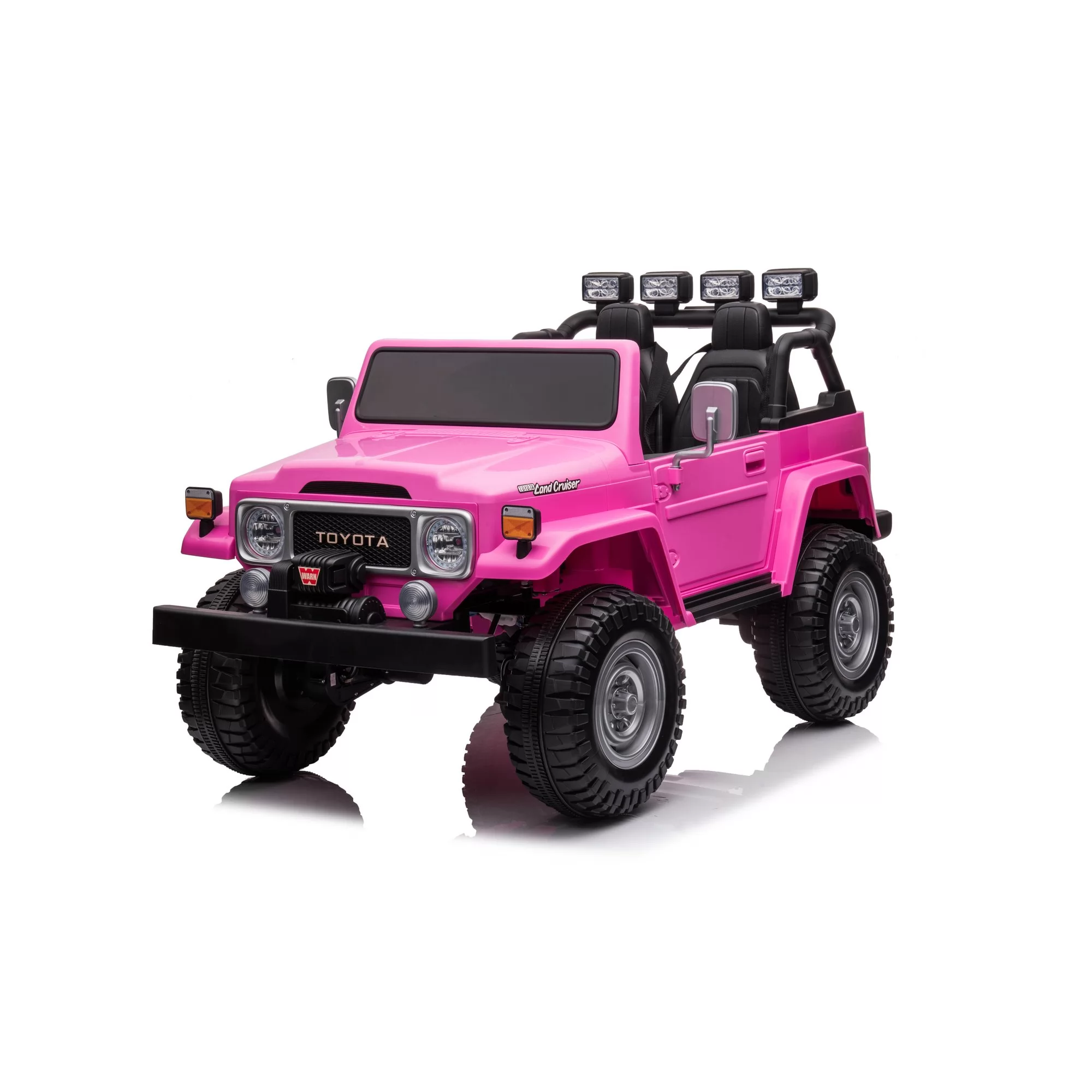 Toyota FJ-40 12V Ride-On Car for Kids | Two Seats, Front Winch, 2.4G Remote
