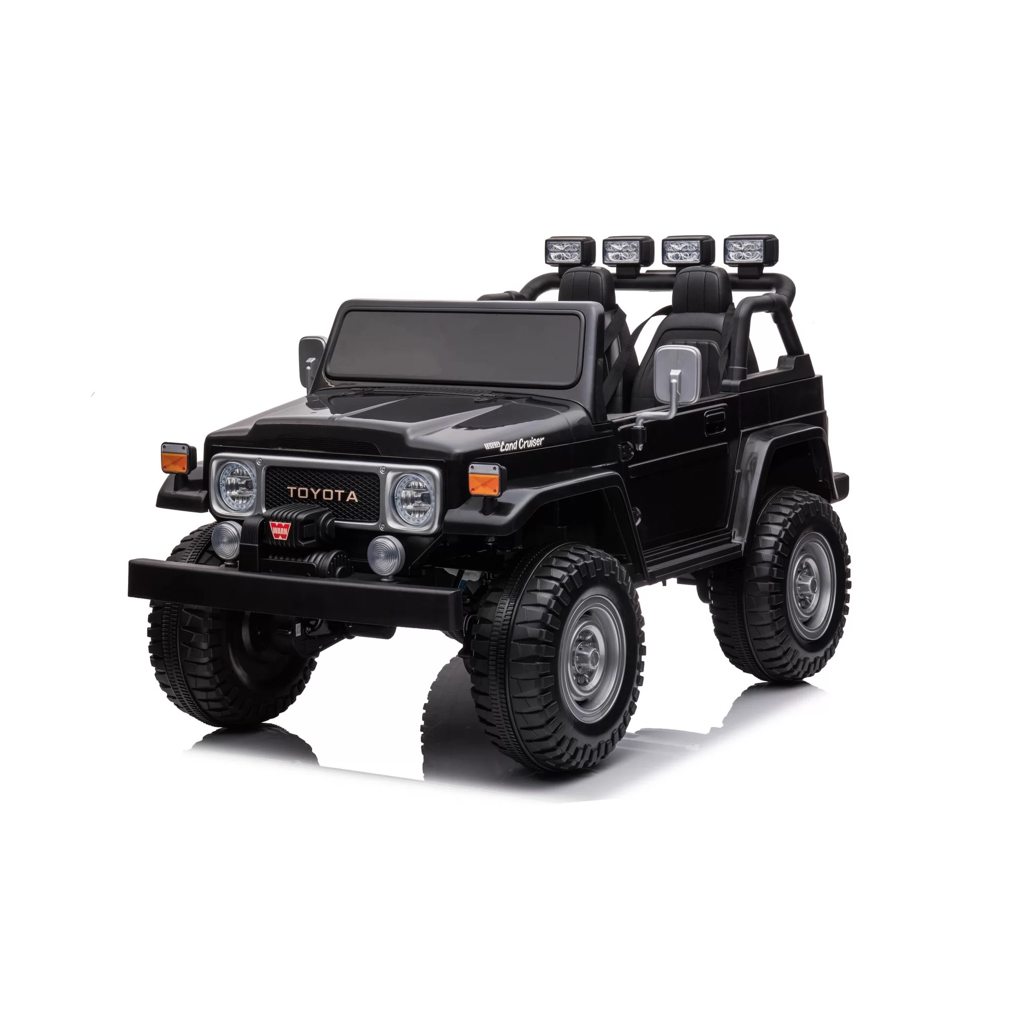 Toyota FJ-40 12V Ride-On Car for Kids | Two Seats, Front Winch, 2.4G Remote