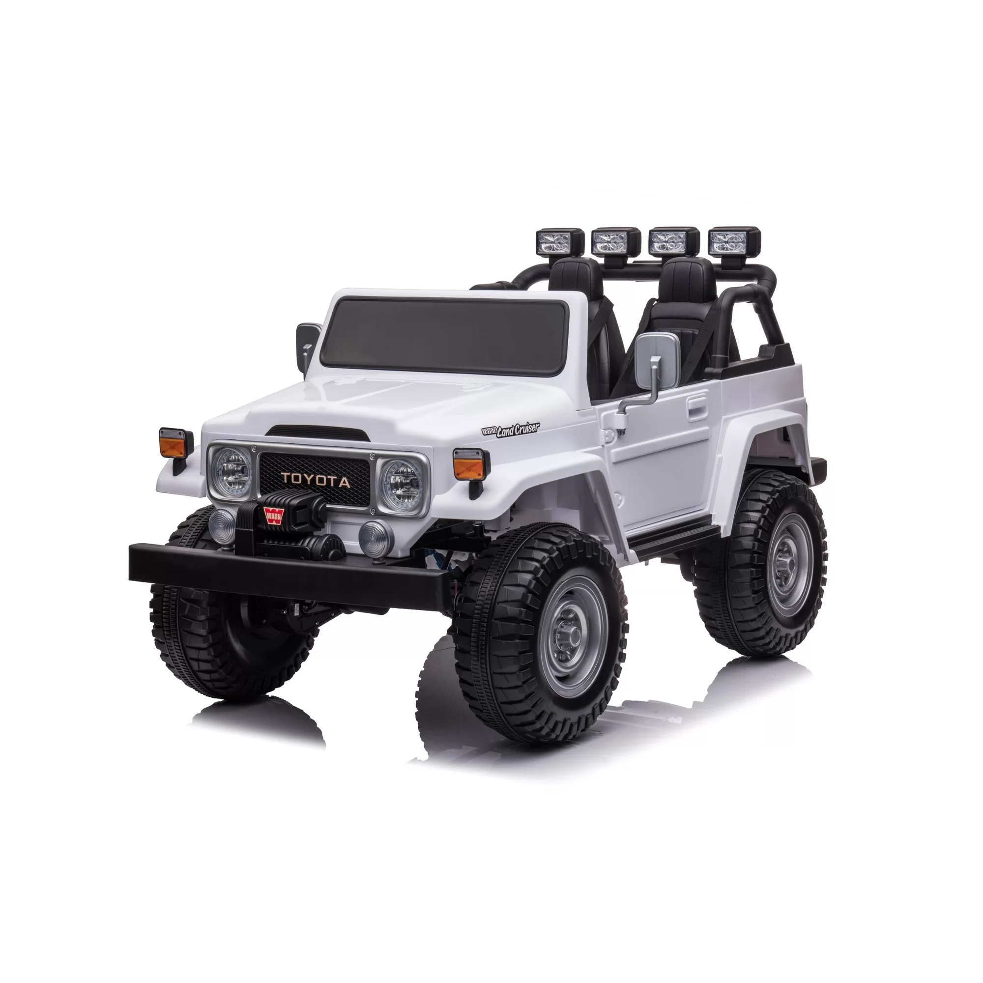 Toyota FJ-40 12V Ride-On Car for Kids | Two Seats, Front Winch, 2.4G Remote