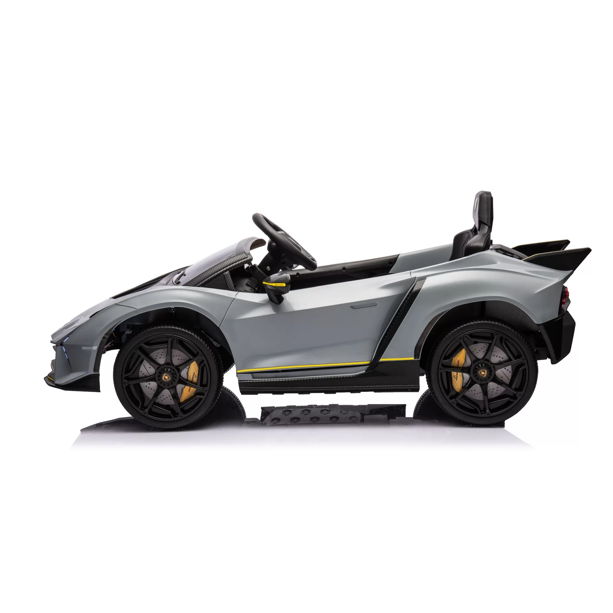 Official Licensed Lamborghini Roadster Kids Ride-On Car 12V with 2.4G Remote, Mobile APP, Bluetooth and Scissor Doors