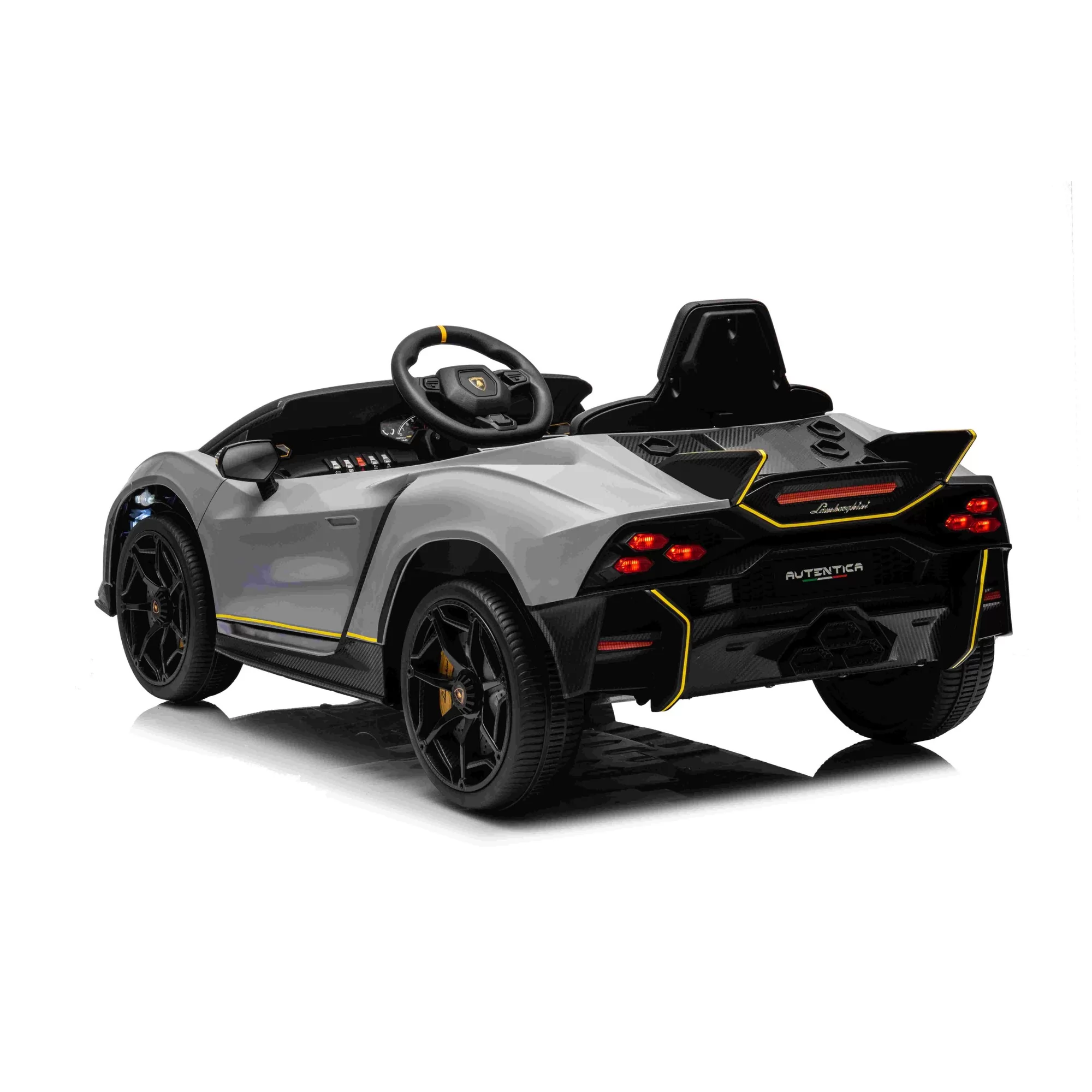 Official Licensed Lamborghini Roadster Kids Ride-On Car 12V with 2.4G Remote, Mobile APP, Bluetooth and Scissor Doors