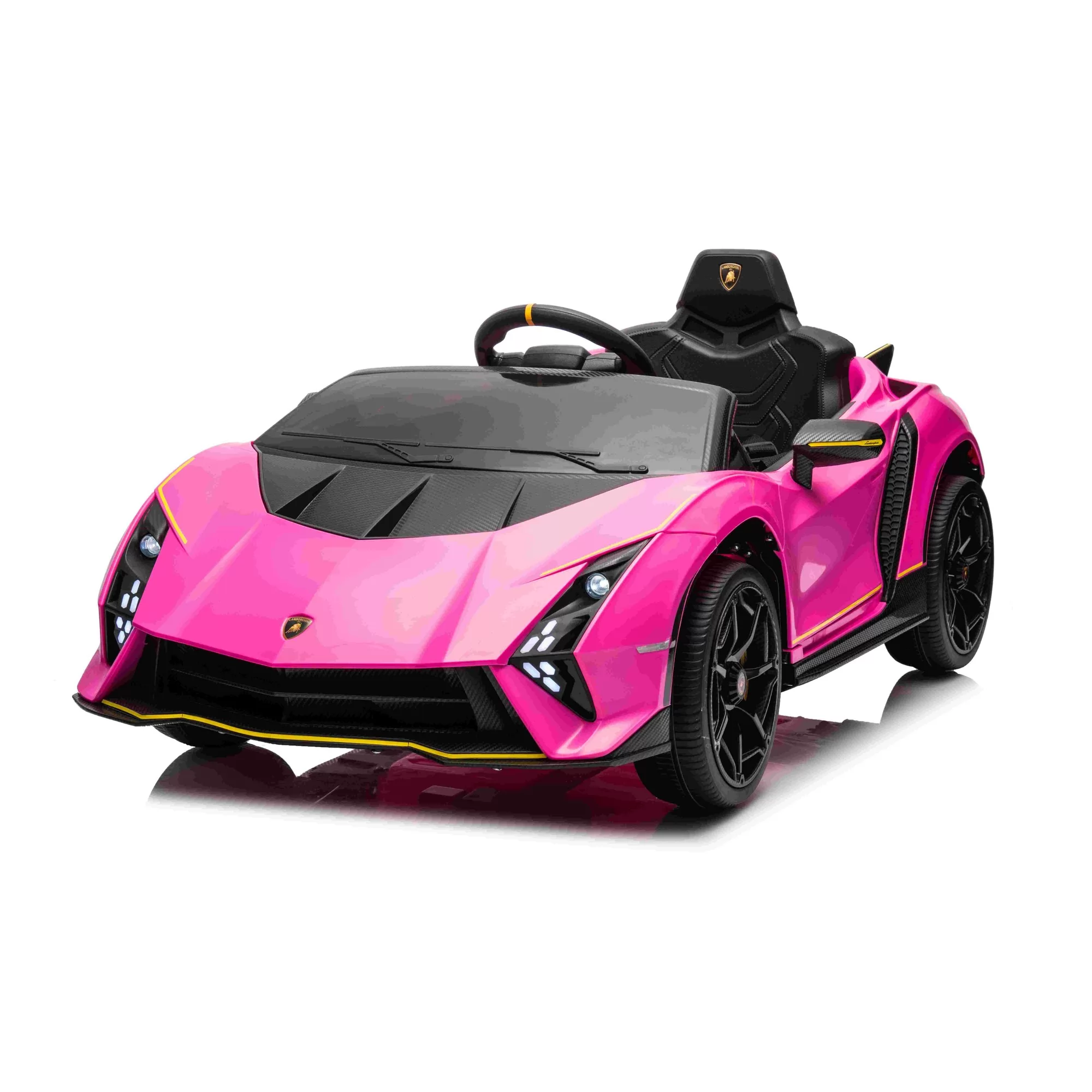 Official Licensed Lamborghini Roadster Kids Ride-On Car 12V with 2.4G Remote, Mobile APP, Bluetooth and Scissor Doors