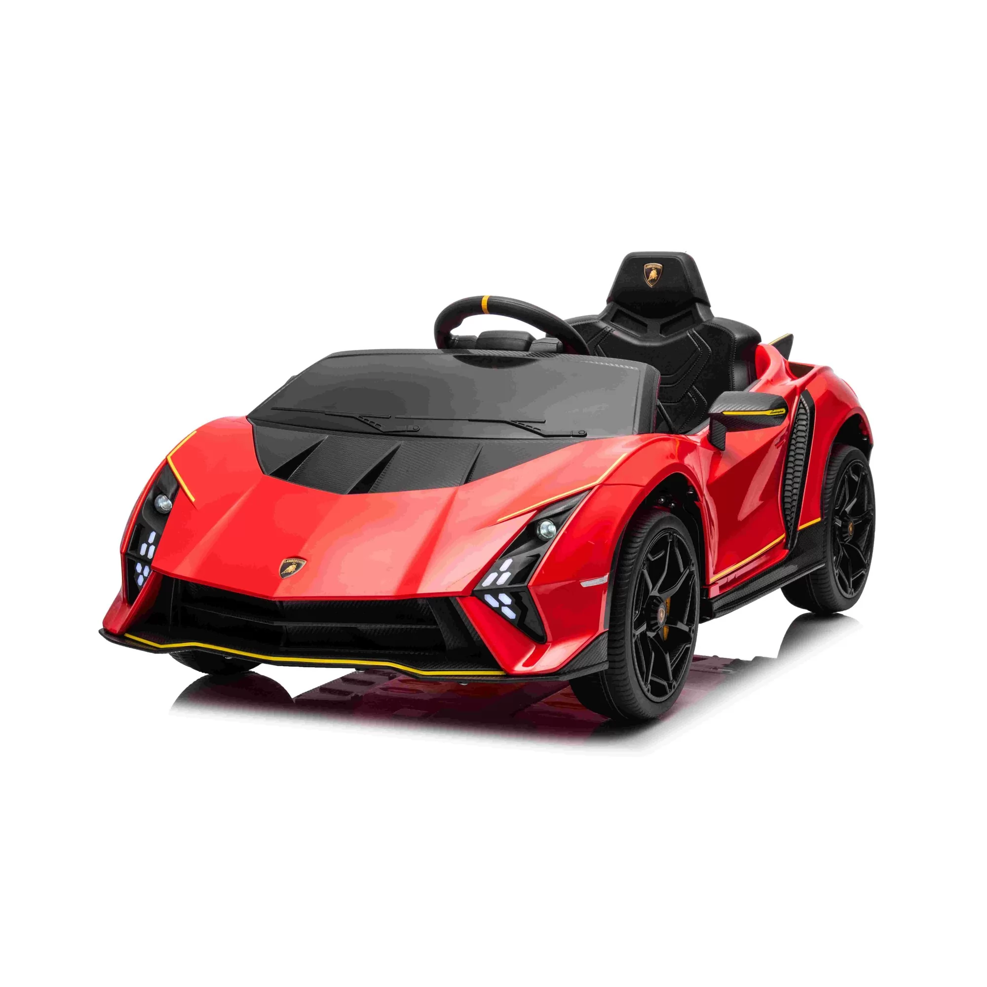 Official Licensed Lamborghini Roadster Kids Ride-On Car 12V with 2.4G Remote, Mobile APP, Bluetooth and Scissor Doors