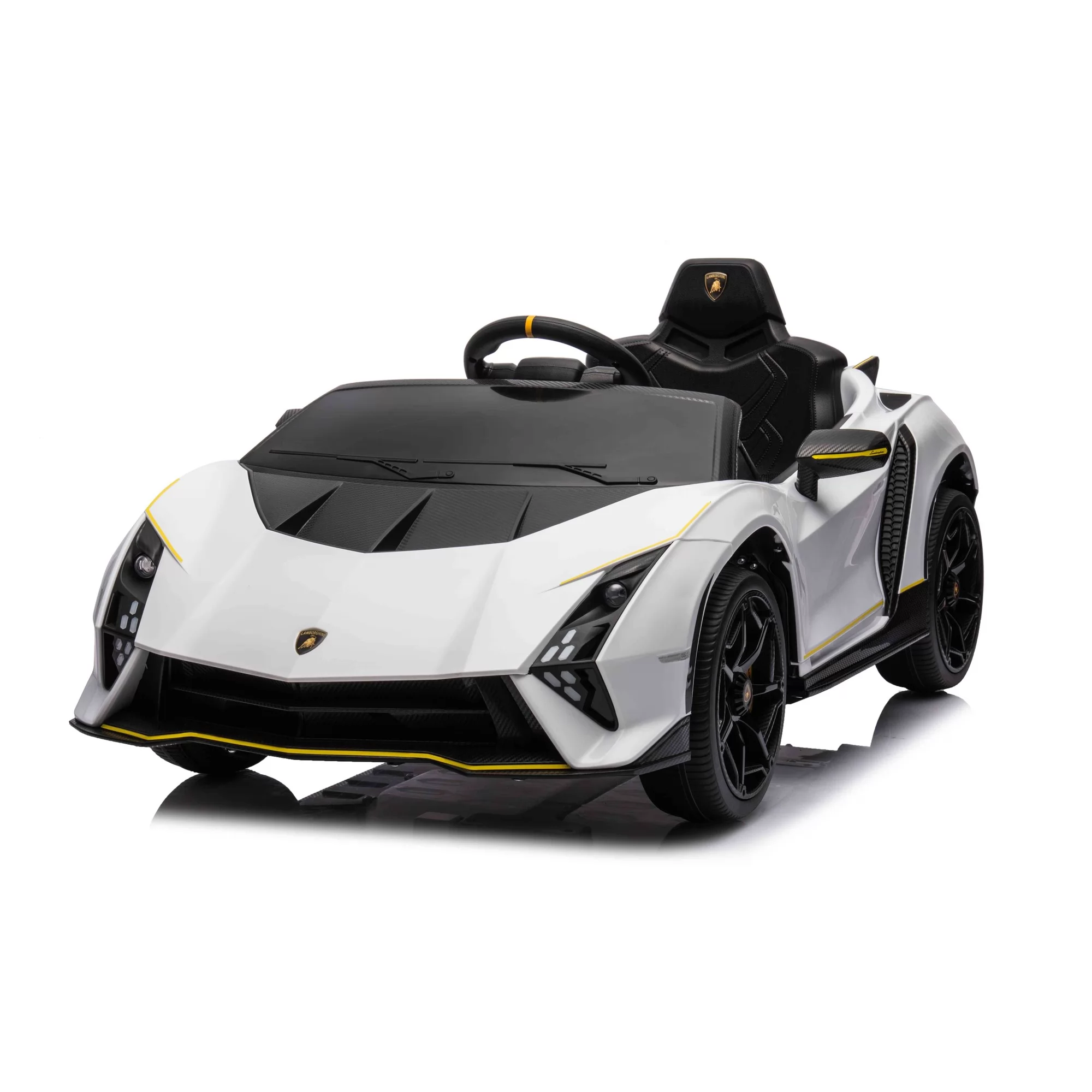 Official Licensed Lamborghini Roadster Kids Ride-On Car 12V with 2.4G Remote, Mobile APP, Bluetooth and Scissor Doors