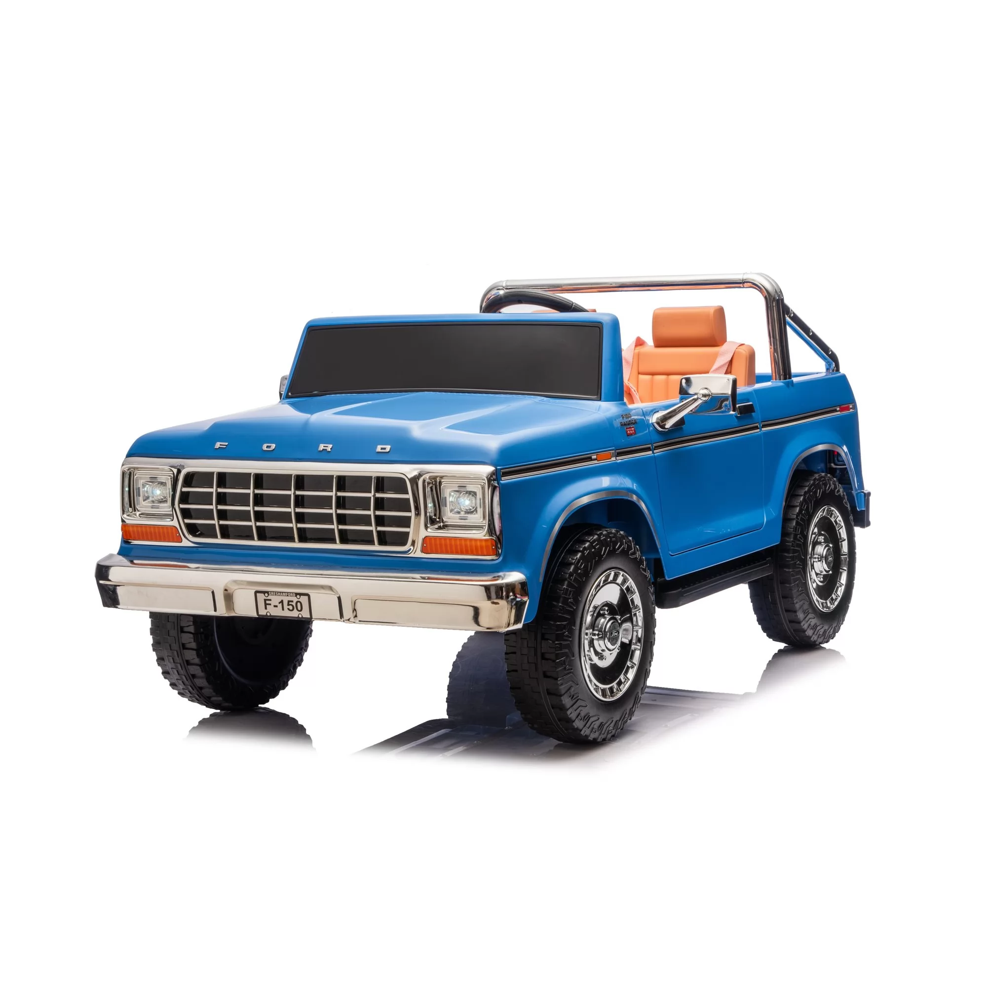 Official Licensed Classic Ford F-150 Kids Ride-On Truck 12V/24V with True Two-Seat Cabin, Bluetooth & 2.4G Remote