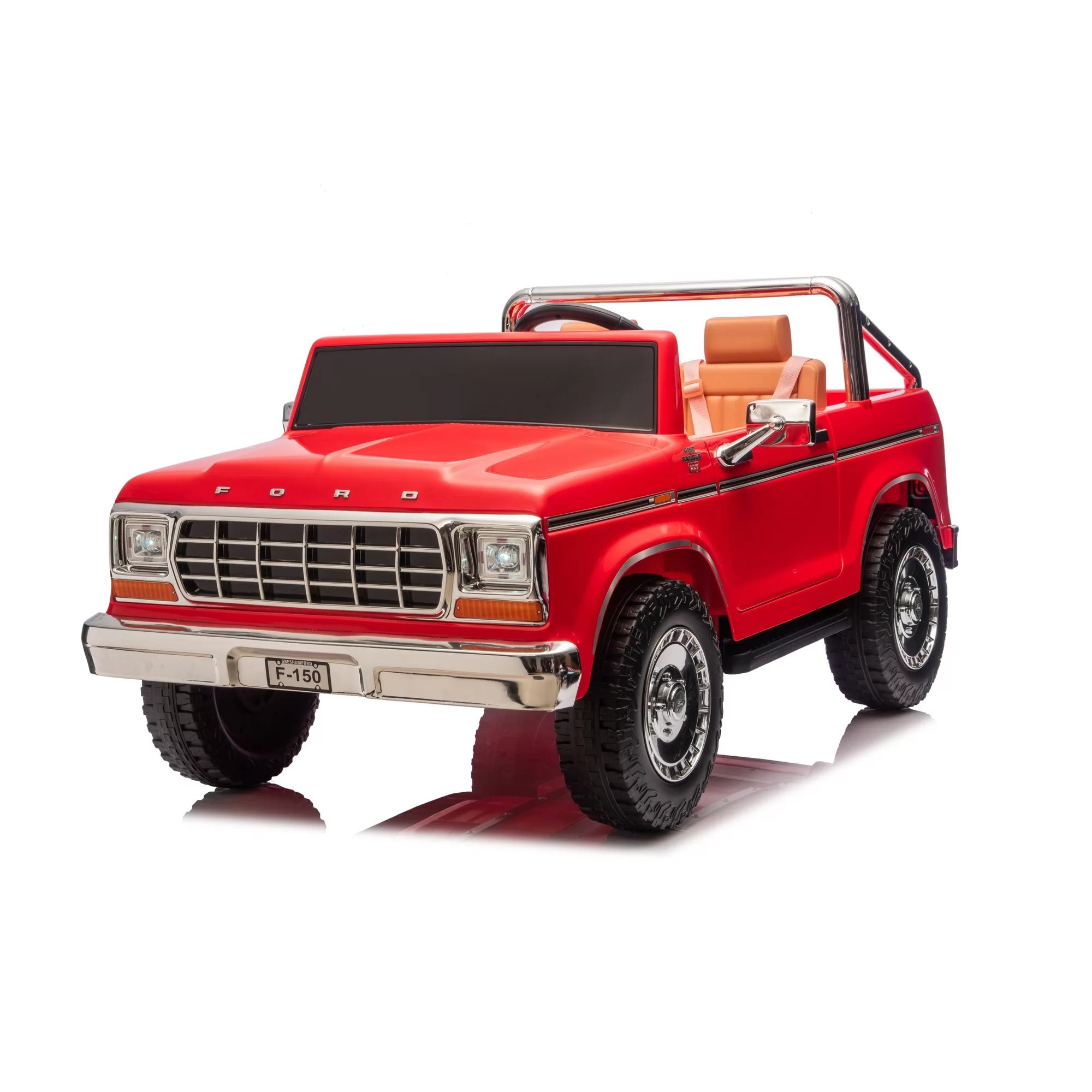 Official Licensed Classic Ford F-150 Kids Ride-On Truck 12V/24V with True Two-Seat Cabin, Bluetooth & 2.4G Remote Featured Image