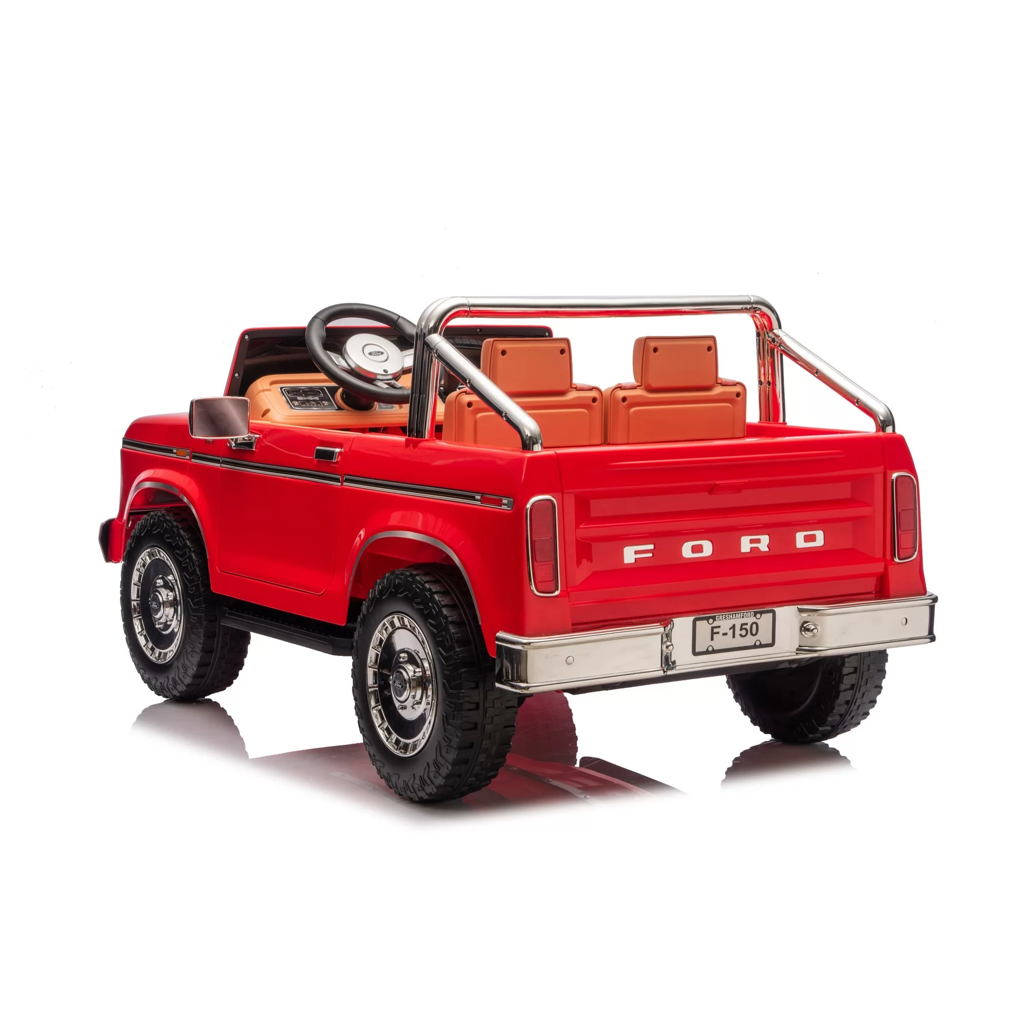 Official Licensed Classic Ford F-150 Kids Ride-On Truck 12V/24V with True Two-Seat Cabin, Bluetooth & 2.4G Remote