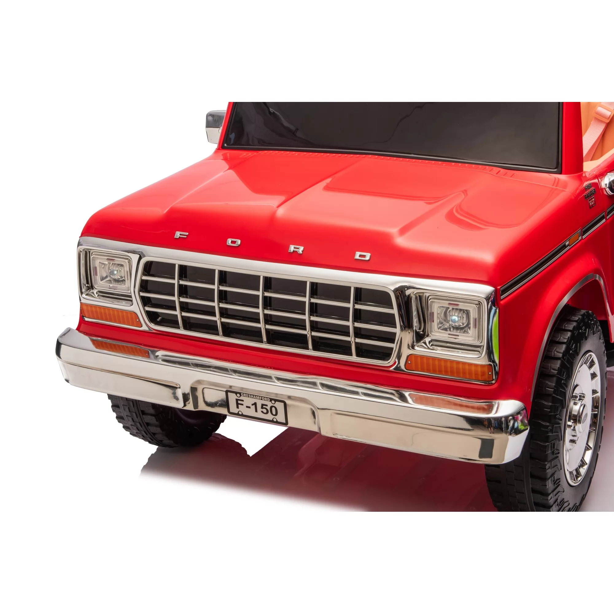 Official Licensed Classic Ford F-150 Kids Ride-On Truck 12V/24V with True Two-Seat Cabin, Bluetooth & 2.4G Remote