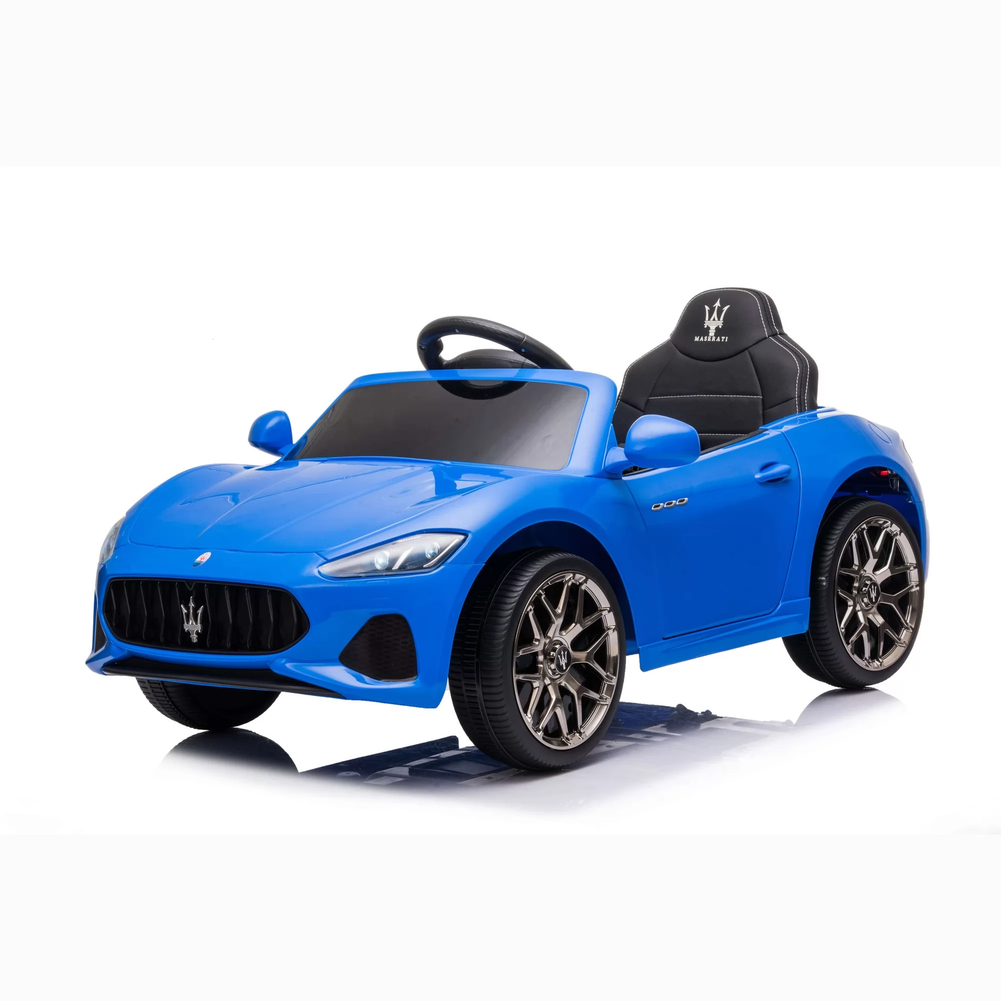 Official Licensed Maserati GLi Kids Ride-On Car 6V/12V with 2.4G Remote, Trolley Handle & Bluetooth