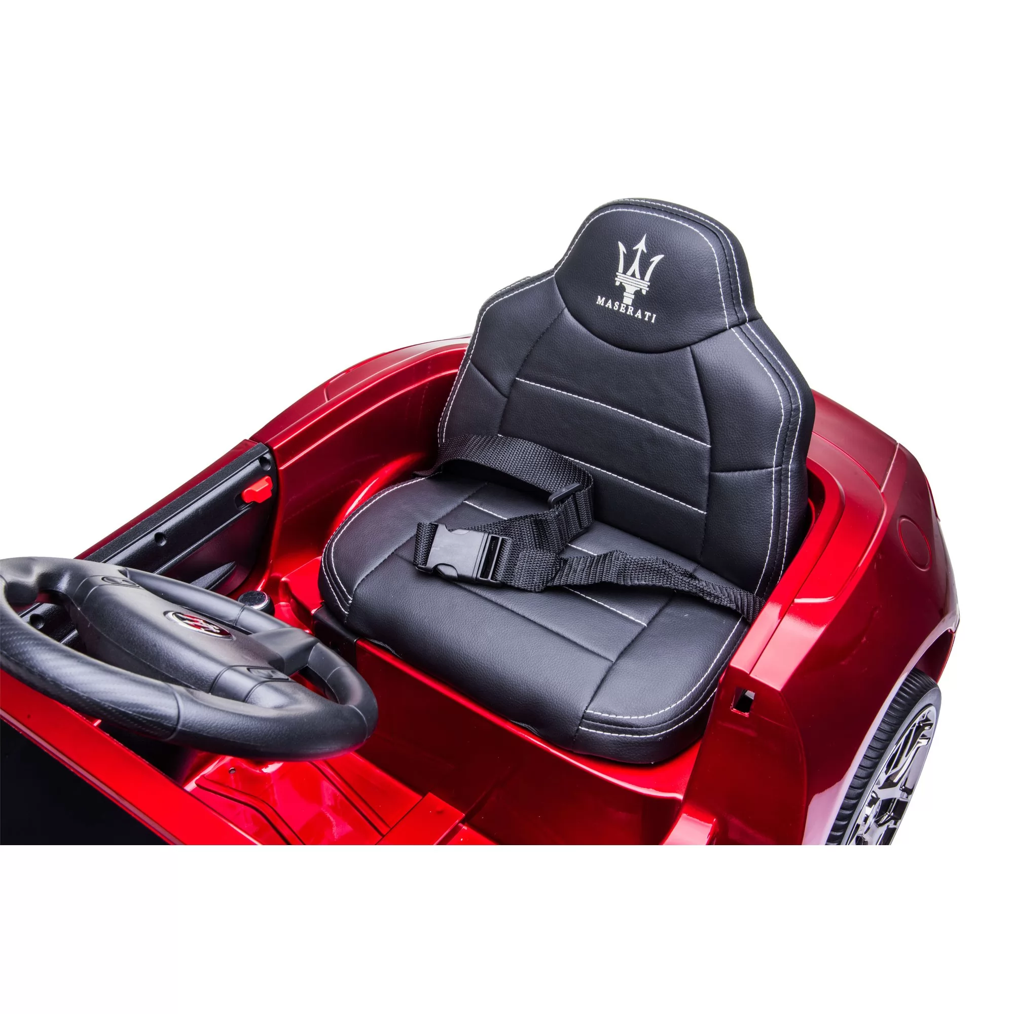 Official Licensed Maserati GLi Kids Ride-On Car 6V/12V with 2.4G Remote, Trolley Handle & Bluetooth