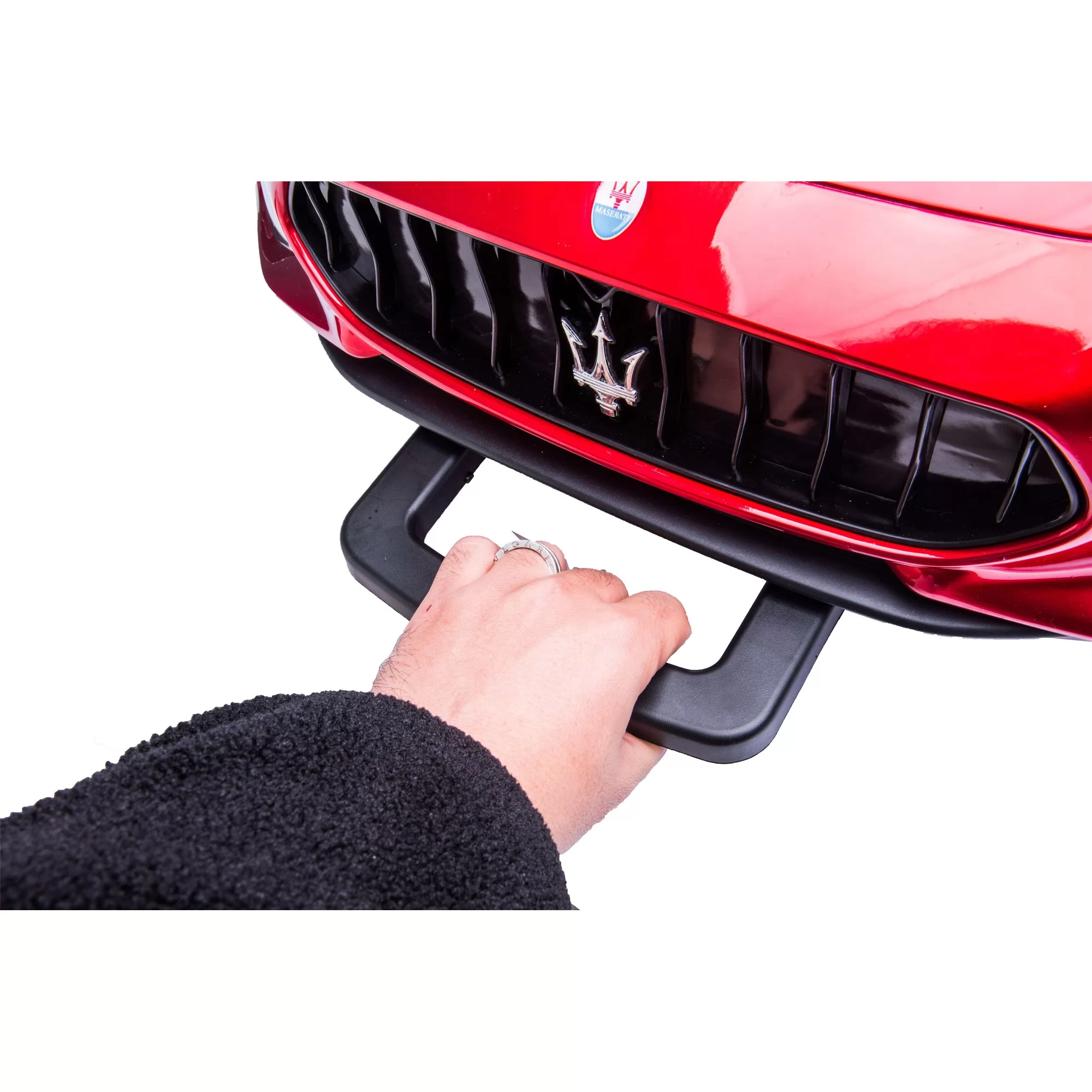 Official Licensed Maserati GLi Kids Ride-On Car 6V/12V with 2.4G Remote, Trolley Handle & Bluetooth