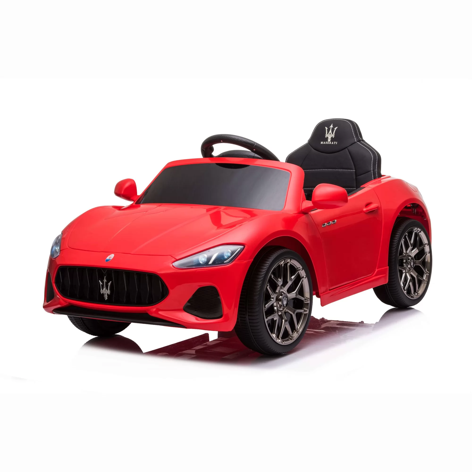 Official Licensed Maserati GLi Kids Ride-On Car 6V/12V with 2.4G Remote, Trolley Handle & Bluetooth