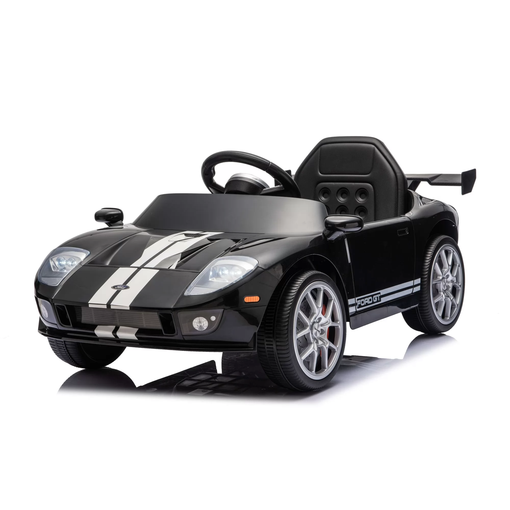 Official Licensed Ford GT Kids Ride-On Car 6V/12V Supercar with Racing Stripes, Rear Wing & 2.4G Remote