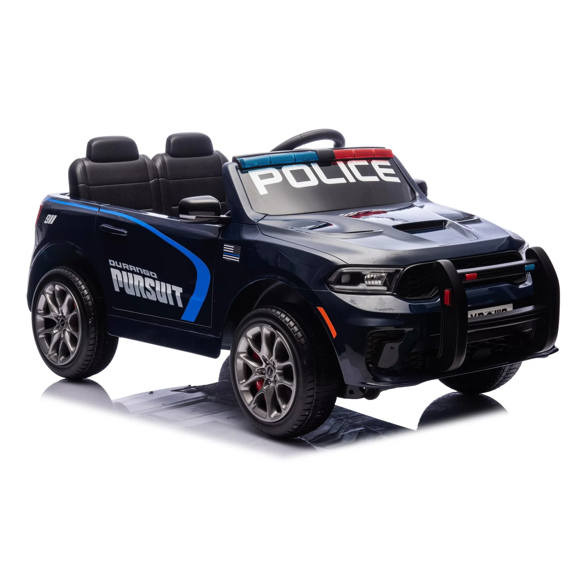 Dodge Durango Licensed 12V Kids Ride-On Car with 2.4G Remote, MP3 & Police Edition Featured Image