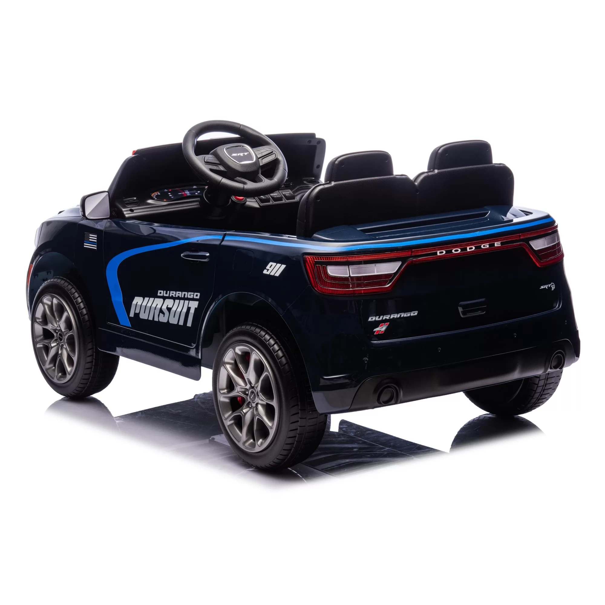 Dodge Durango Licensed 12V Kids Ride-On Car with 2.4G Remote, MP3 & Police Edition