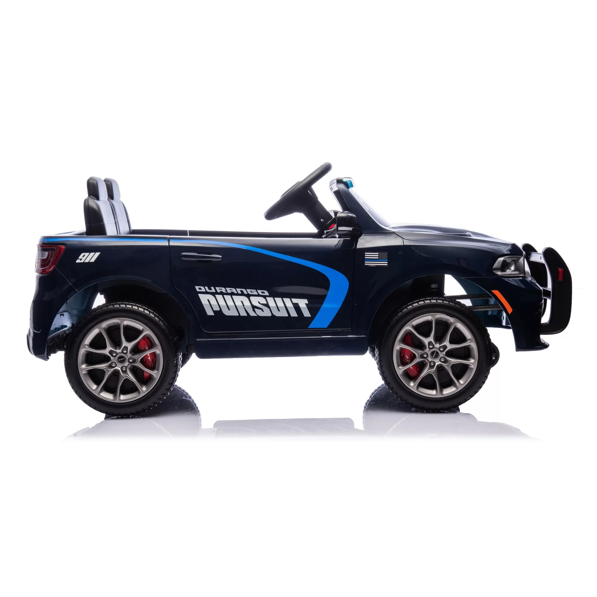Dodge Durango Licensed 12V Kids Ride-On Car with 2.4G Remote, MP3 & Police Edition