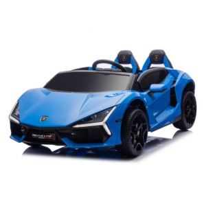 Official Licensed Lamborghini Revuelto Kids Ride-On Car 12V with 2.4G Remote, Hydraulic Scissor Doors & Two Seats