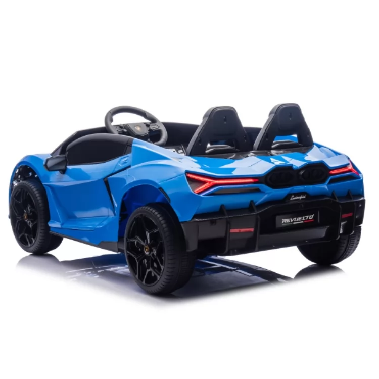 Official Licensed Lamborghini Revuelto Kids Ride-On Car 12V with 2.4G Remote, Hydraulic Scissor Doors & Two Seats