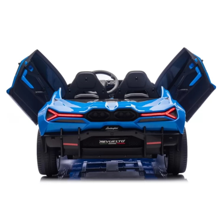 Official Licensed Lamborghini Revuelto Kids Ride-On Car 12V with 2.4G Remote, Hydraulic Scissor Doors & Two Seats