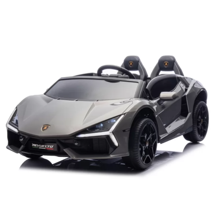 Official Licensed Lamborghini Revuelto Kids Ride-On Car 12V with 2.4G Remote, Hydraulic Scissor Doors & Two Seats