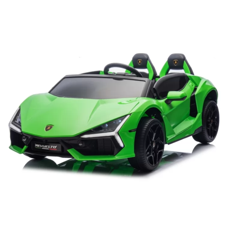 Official Licensed Lamborghini Revuelto Kids Ride-On Car 12V with 2.4G Remote, Hydraulic Scissor Doors & Two Seats