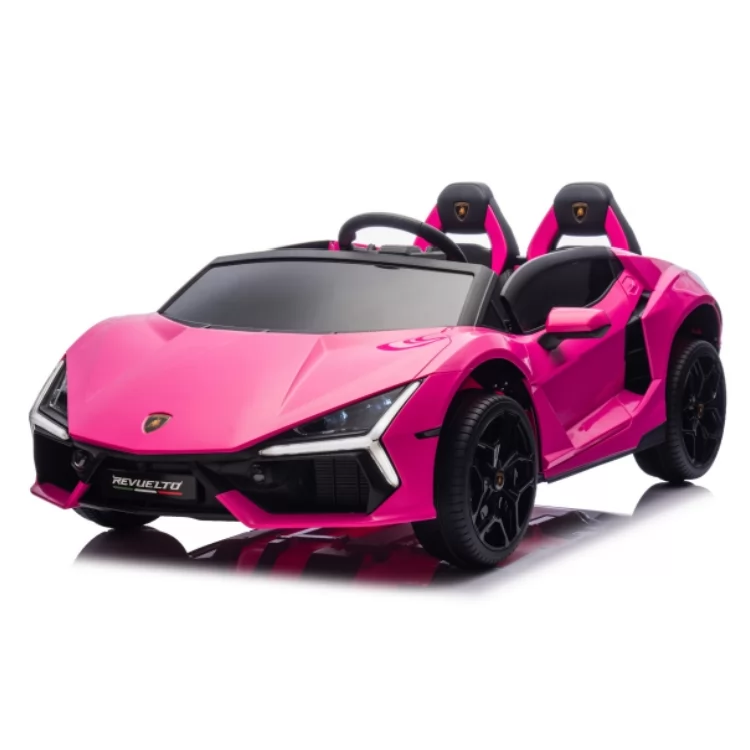 Official Licensed Lamborghini Revuelto Kids Ride-On Car 12V with 2.4G Remote, Hydraulic Scissor Doors & Two Seats