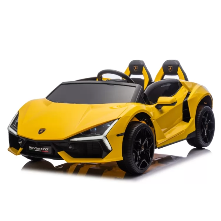 Official Licensed Lamborghini Revuelto Kids Ride-On Car 12V with 2.4G Remote, Hydraulic Scissor Doors & Two Seats