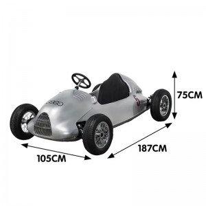CHITUO CL-SHY4900 Licensed Audi Typ D Kids Vintage Race Car — 24V 350W Electric