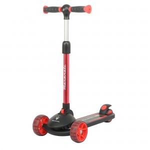 Official Licensed Maserati Foldable 2-in-1 Kids Scooter with Flip-Out Seat & Foldable Handlebar