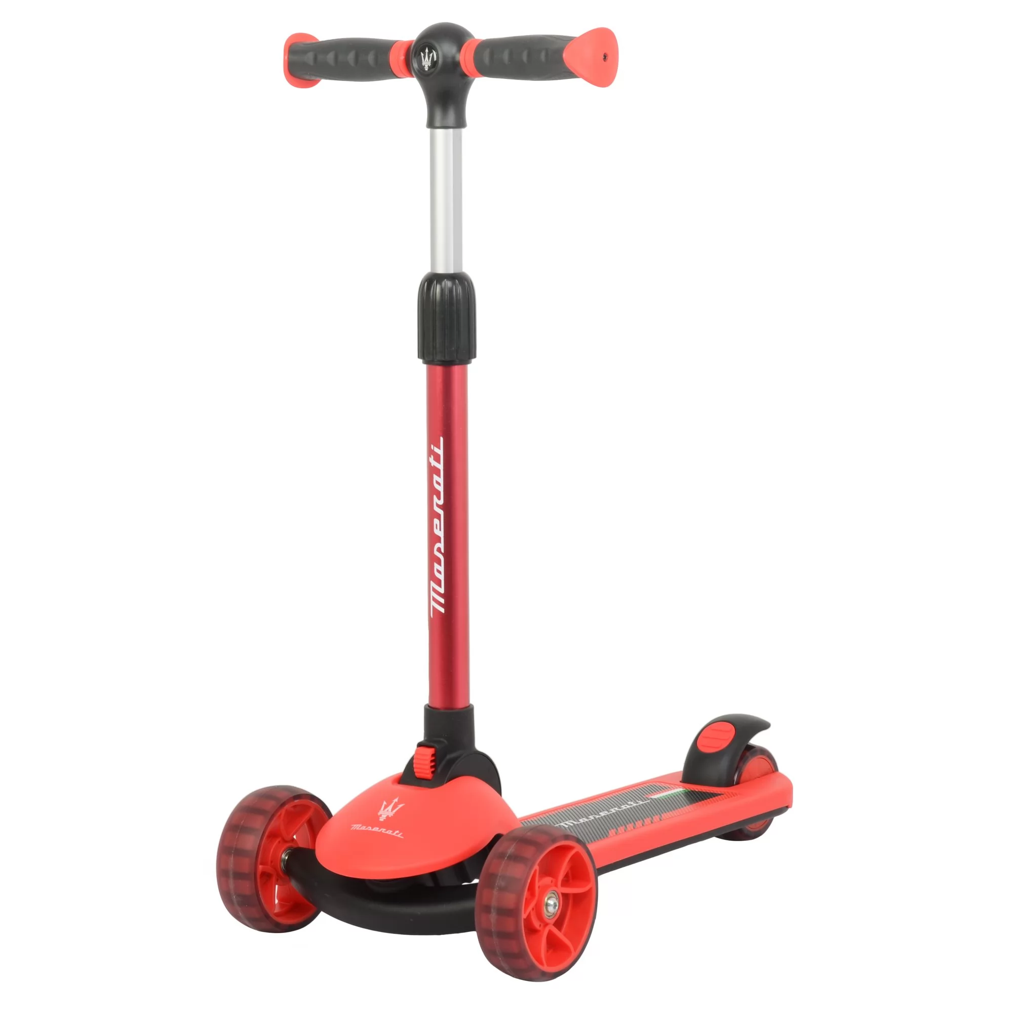 Official Licensed Maserati Foldable 2-in-1 Kids Scooter with Flip-Out Seat & Foldable Handlebar