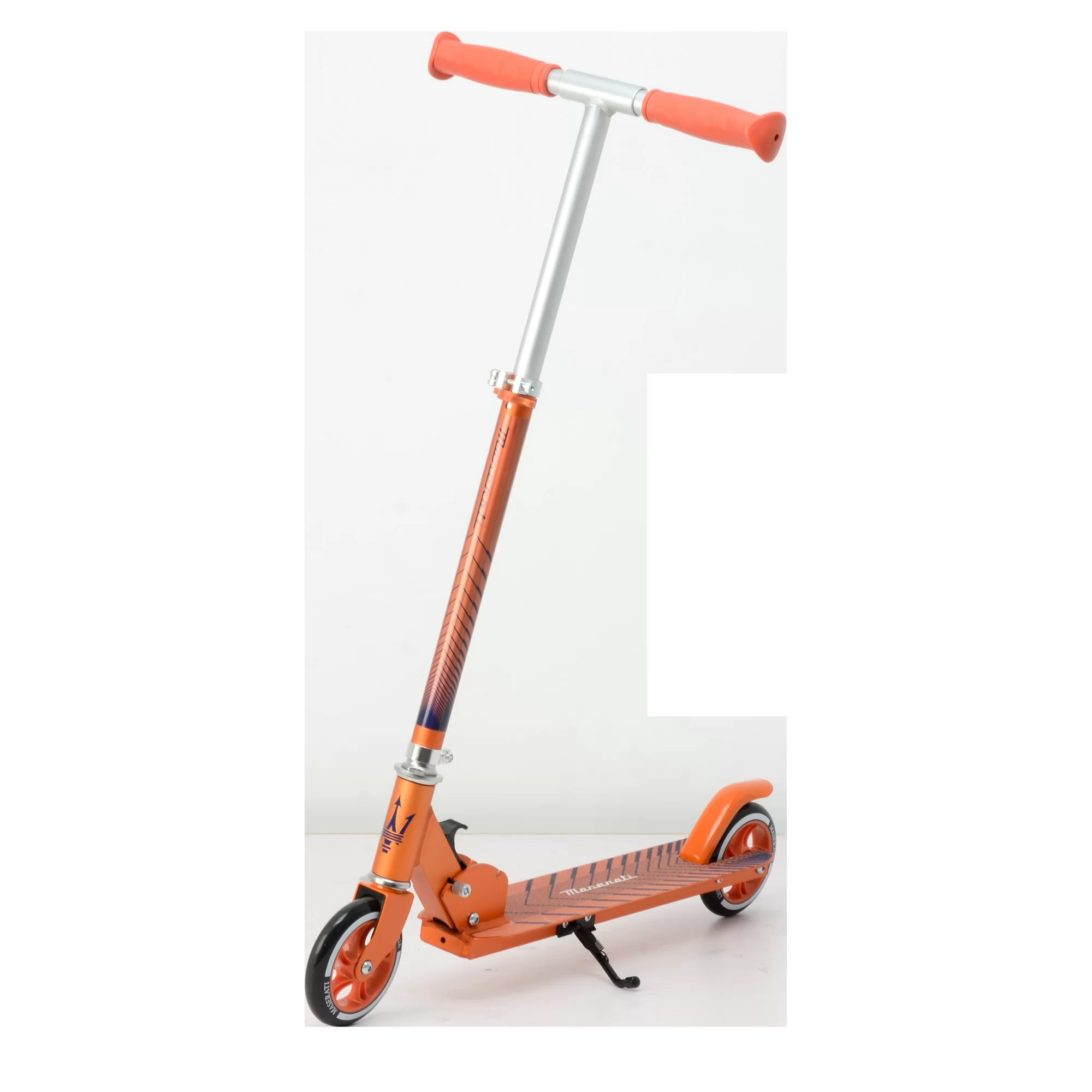 Official Licensed Maserati Folding Kick Scooter for Kids — 2-Wheel, Adjustable Height T-Bar & Rear Fender Brake (Ages 5+)