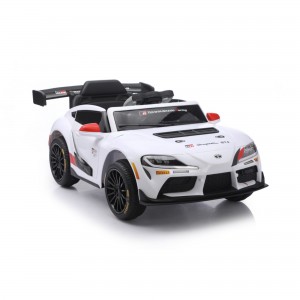 Toyota GR Supra GT4 12V Ride-On Sports Car for Kids | Racing Rear Wing, 2.4G Remote