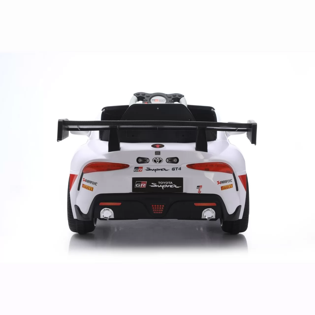 Toyota GR Supra GT4 12V Ride-On Sports Car for Kids | Racing Rear Wing, 2.4G Remote