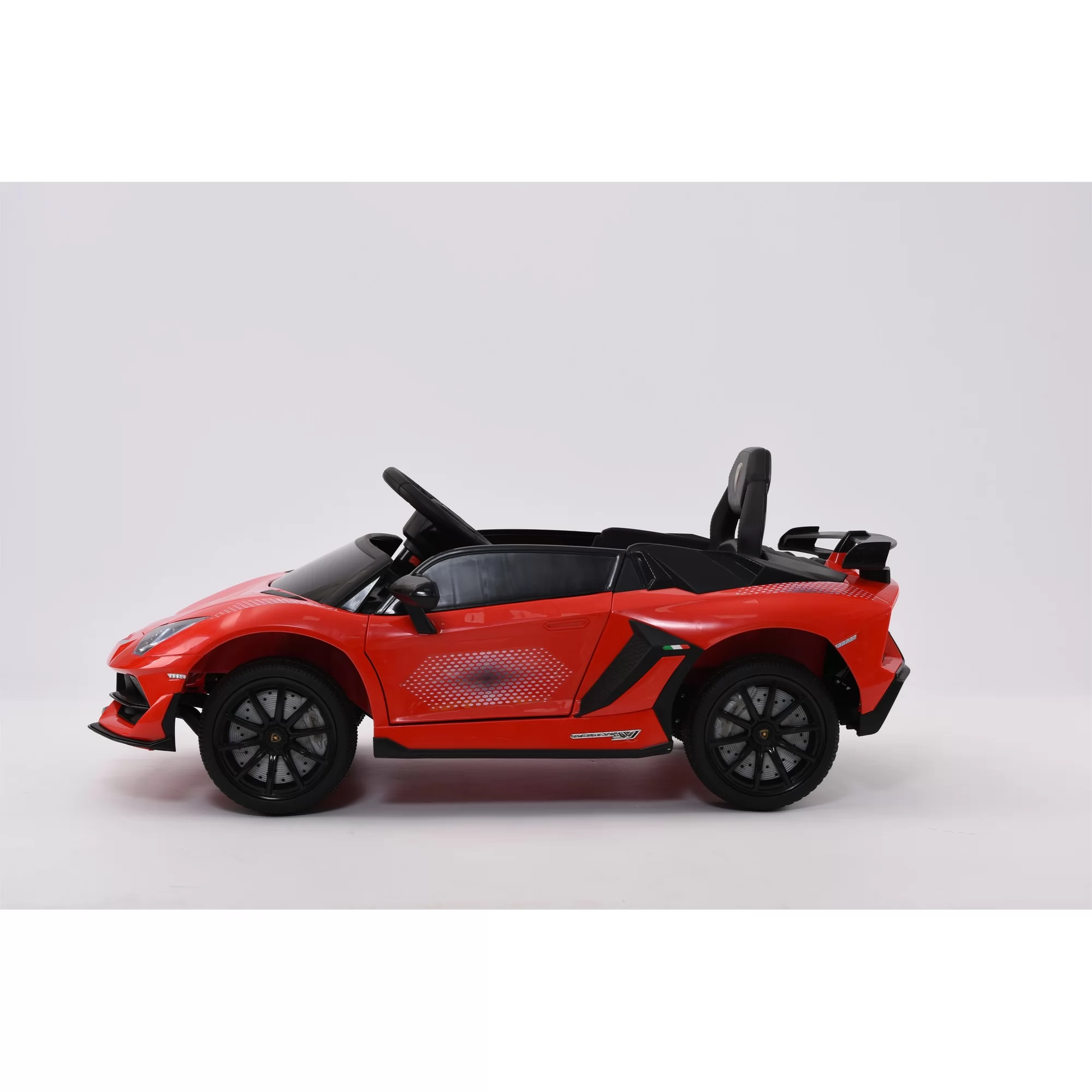 Official Licensed Lamborghini Aventador SVJ Roadster Kids Ride-On Car 12V Compact Single Seat with Scissor Doors and 2.4G Remote