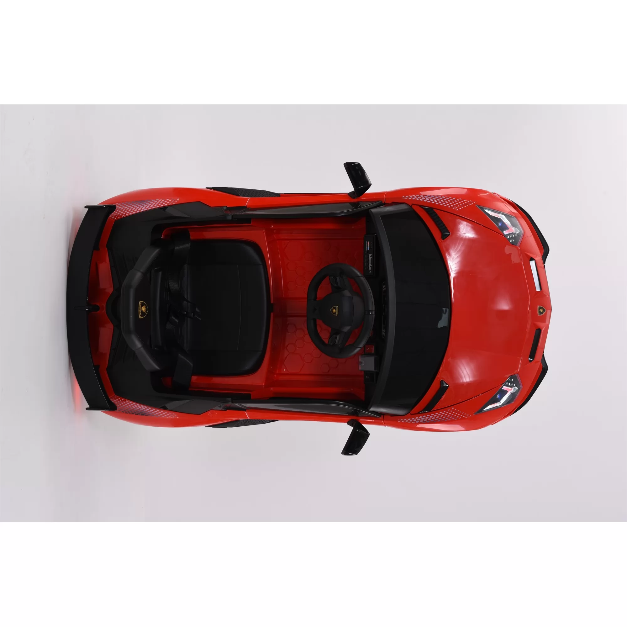 Official Licensed Lamborghini Aventador SVJ Roadster Kids Ride-On Car 12V Compact Single Seat with Scissor Doors and 2.4G Remote