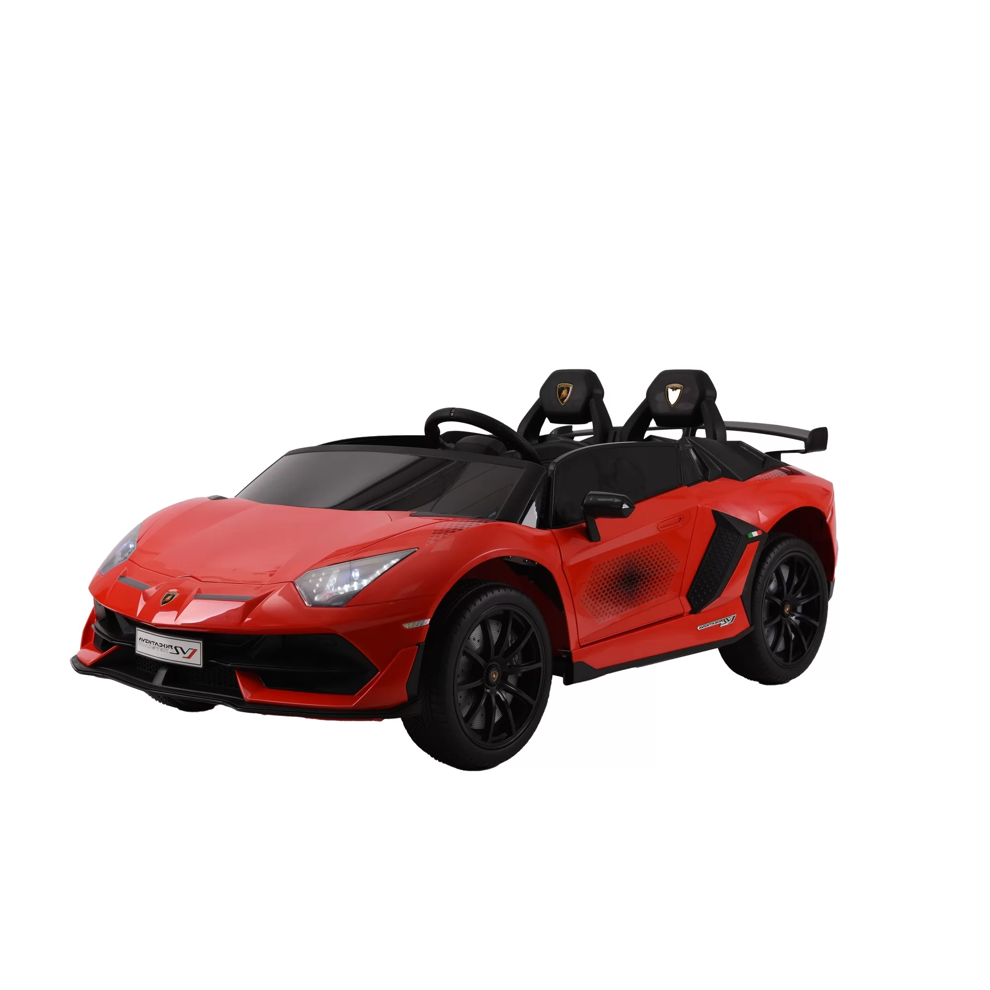 Official Licensed Lamborghini Aventador SVJ Roadster Kids Ride-On Car 12V/24V with Scissor Doors and 2.4G Remote