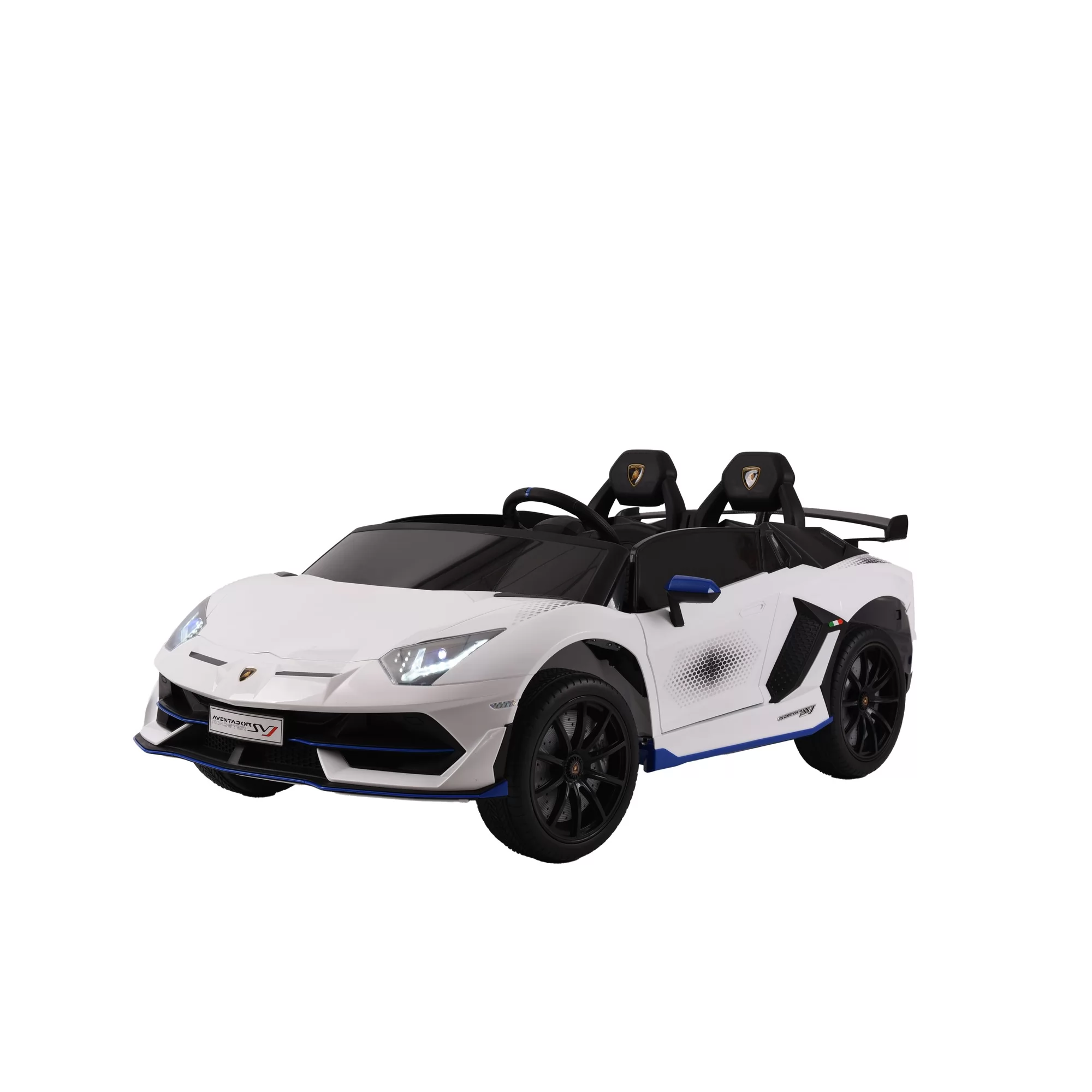 Official Licensed Lamborghini Aventador SVJ Roadster Kids Ride-On Car 12V/24V with Scissor Doors and 2.4G Remote