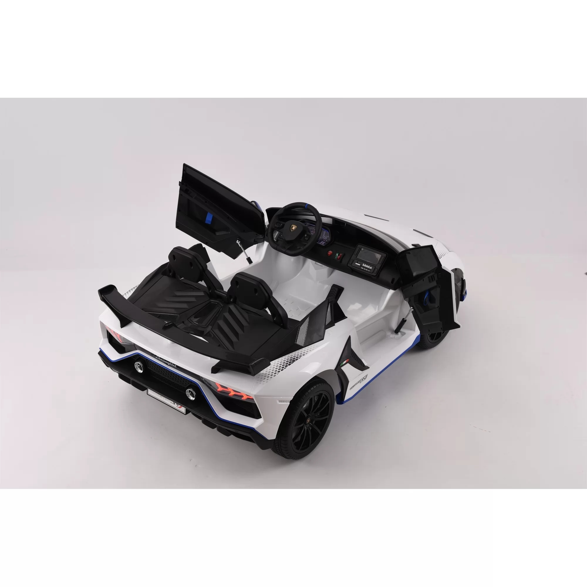 Official Licensed Lamborghini Aventador SVJ Roadster Kids Ride-On Car 12V/24V with Scissor Doors and 2.4G Remote