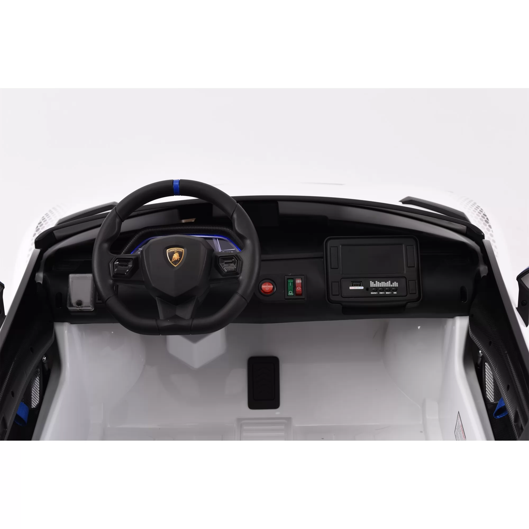 Official Licensed Lamborghini Aventador SVJ Roadster Kids Ride-On Car 12V/24V with Scissor Doors and 2.4G Remote