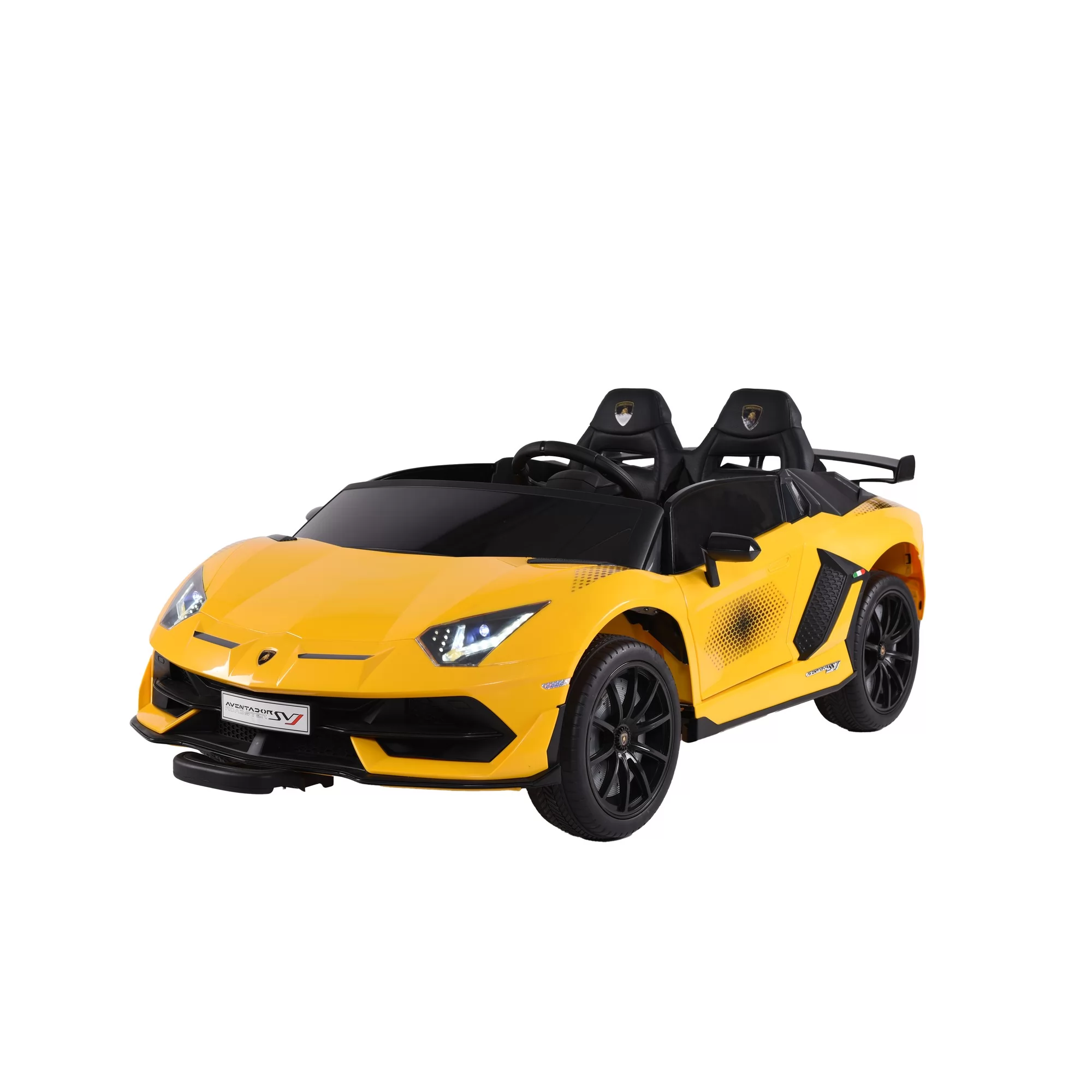 Official Licensed Lamborghini Aventador SVJ Roadster Kids Ride-On Car 12V/24V with Scissor Doors and 2.4G Remote