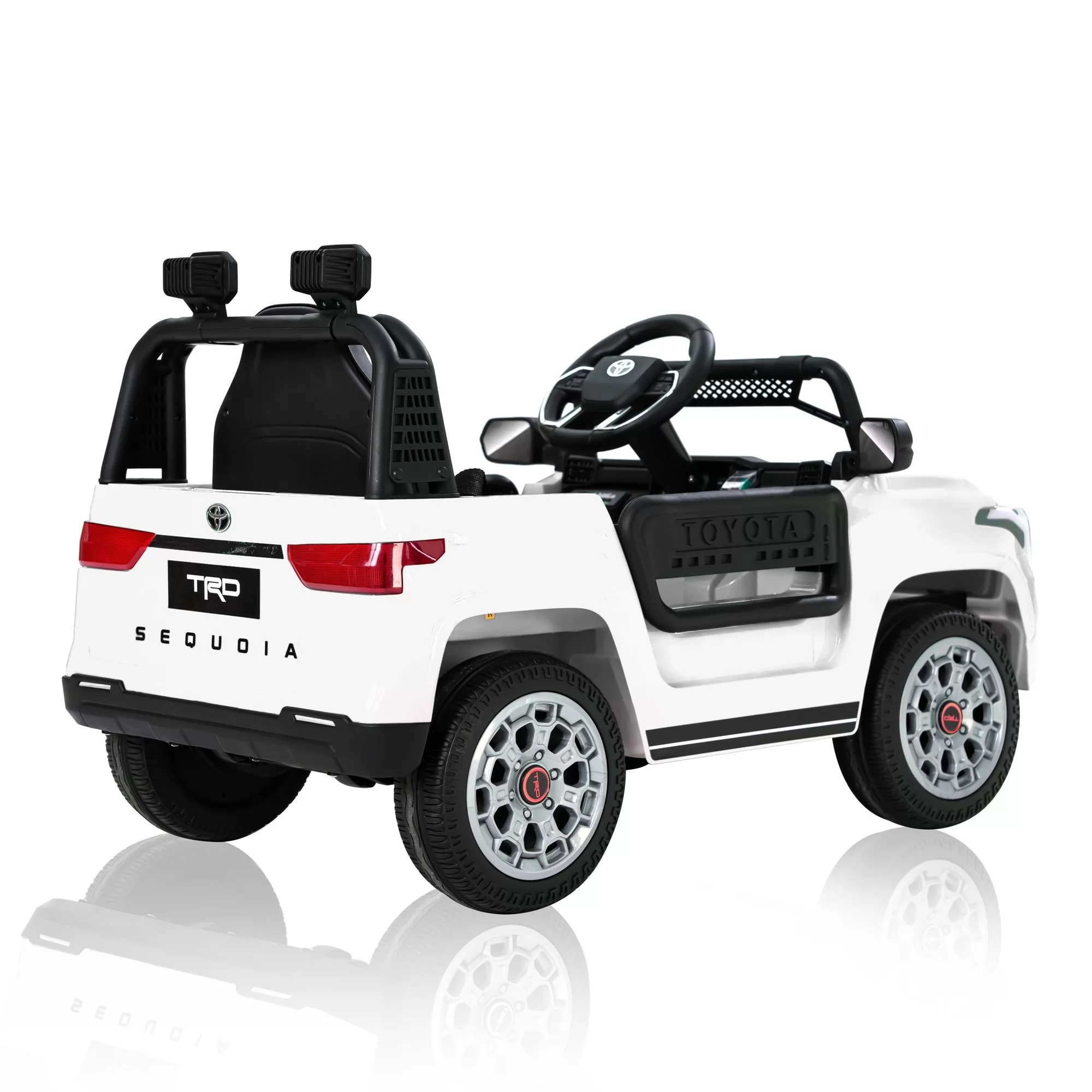 Toyota Sequoia TRD 12V Ride-On Car for Kids | Roof Lights, USB MP3, 2.4G Remote