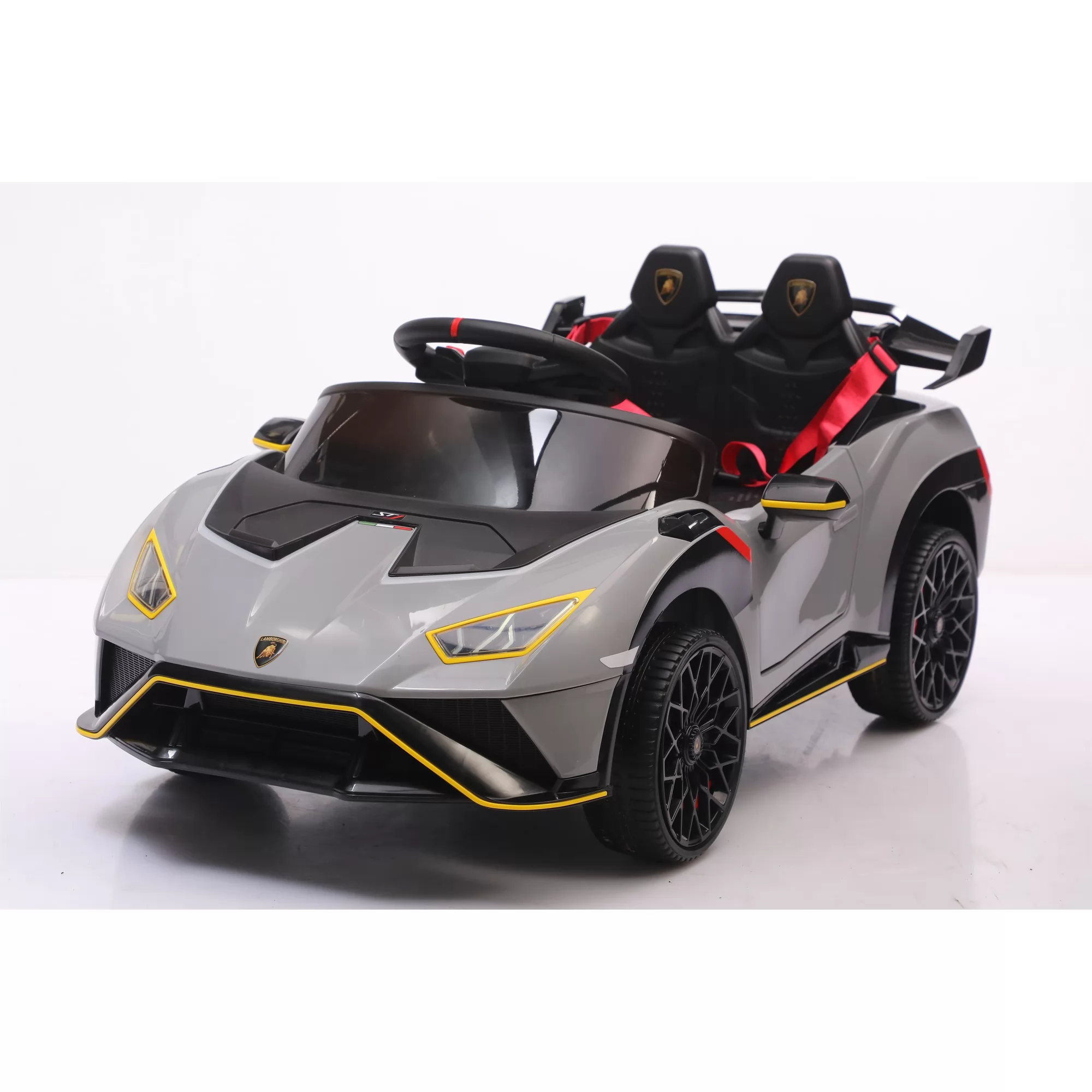 Official Licensed Lamborghini Huracan STJ Kids Ride-On Car 6V/12V Roadster with Swing Mode, APP Control and 2.4G Remote