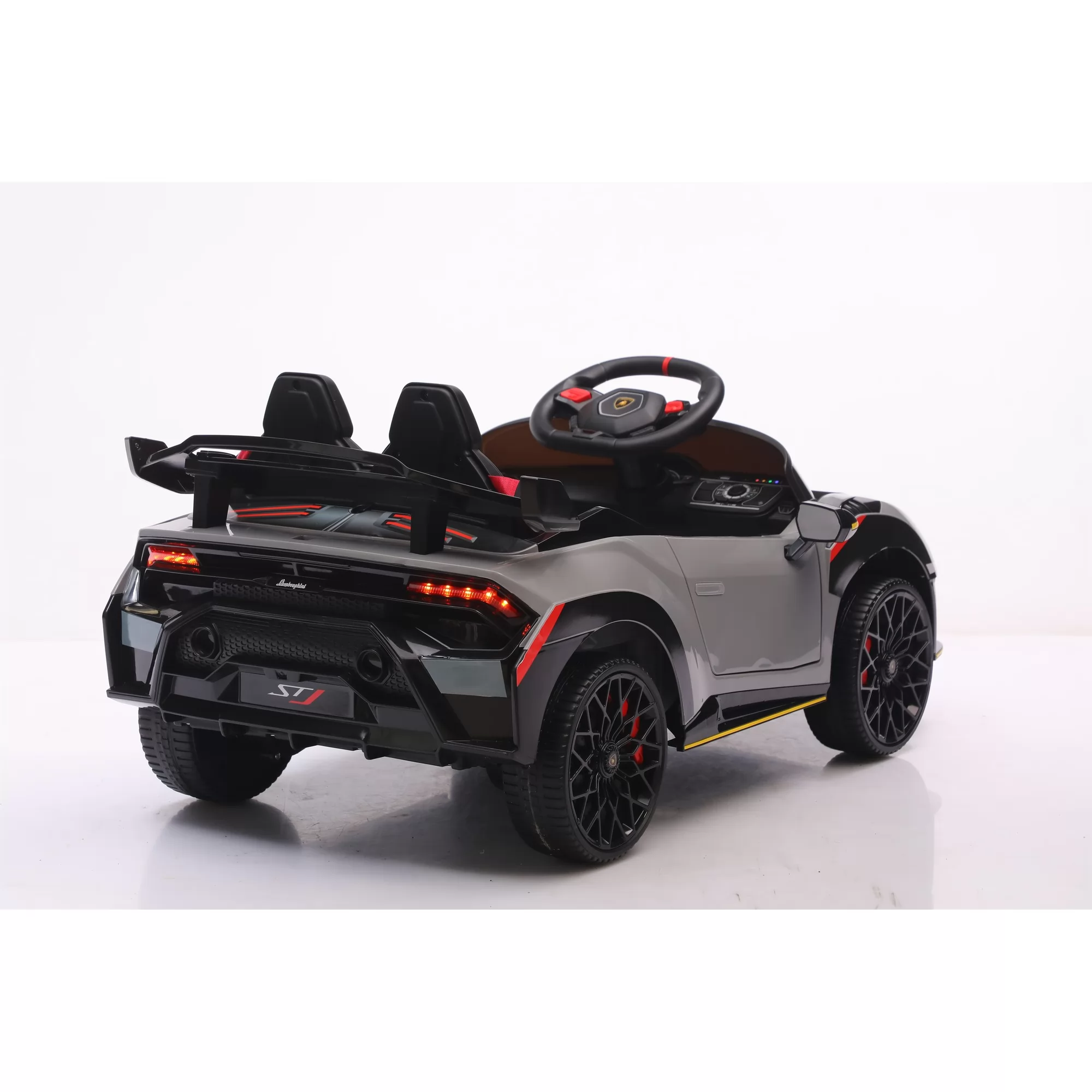 Official Licensed Lamborghini Huracan STJ Kids Ride-On Car 6V/12V Roadster with Swing Mode, APP Control and 2.4G Remote